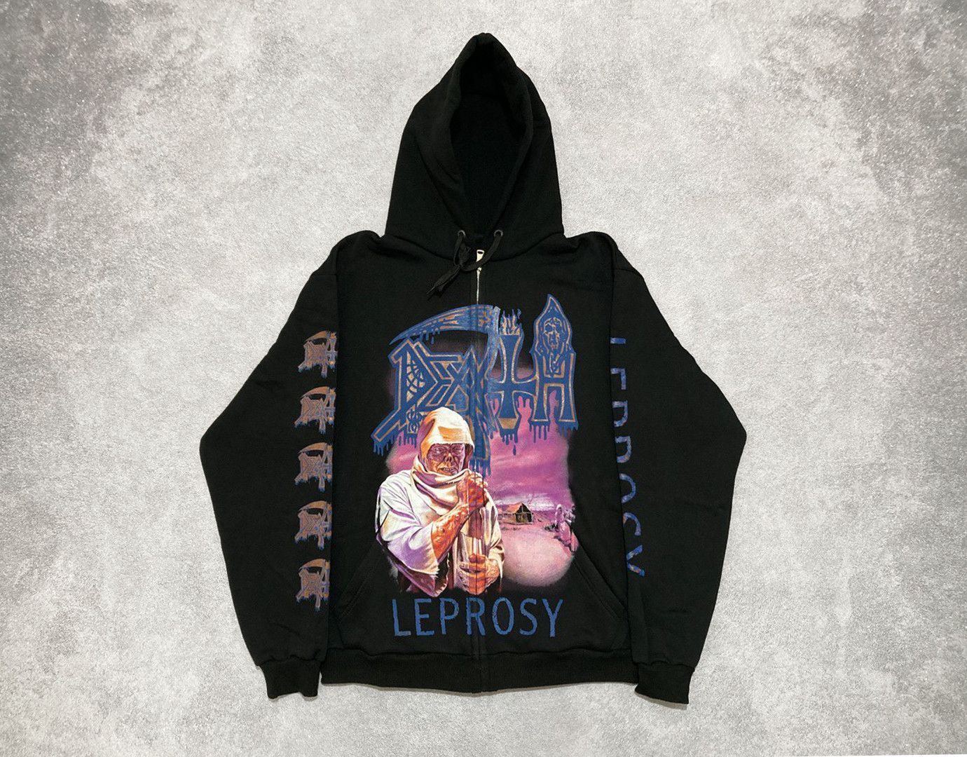 Band Tees Zip-hoodie Death Leprosy - metal band Size US XL / EU 56 / 4 - 1 Thumbnail