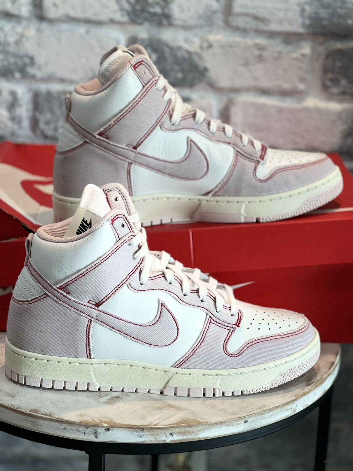Nike Nike Dunk High Barely Rose Size 8.5m 10w DQ8799-100 Size US 8.5 / EU 41-42 - 1 Thumbnail