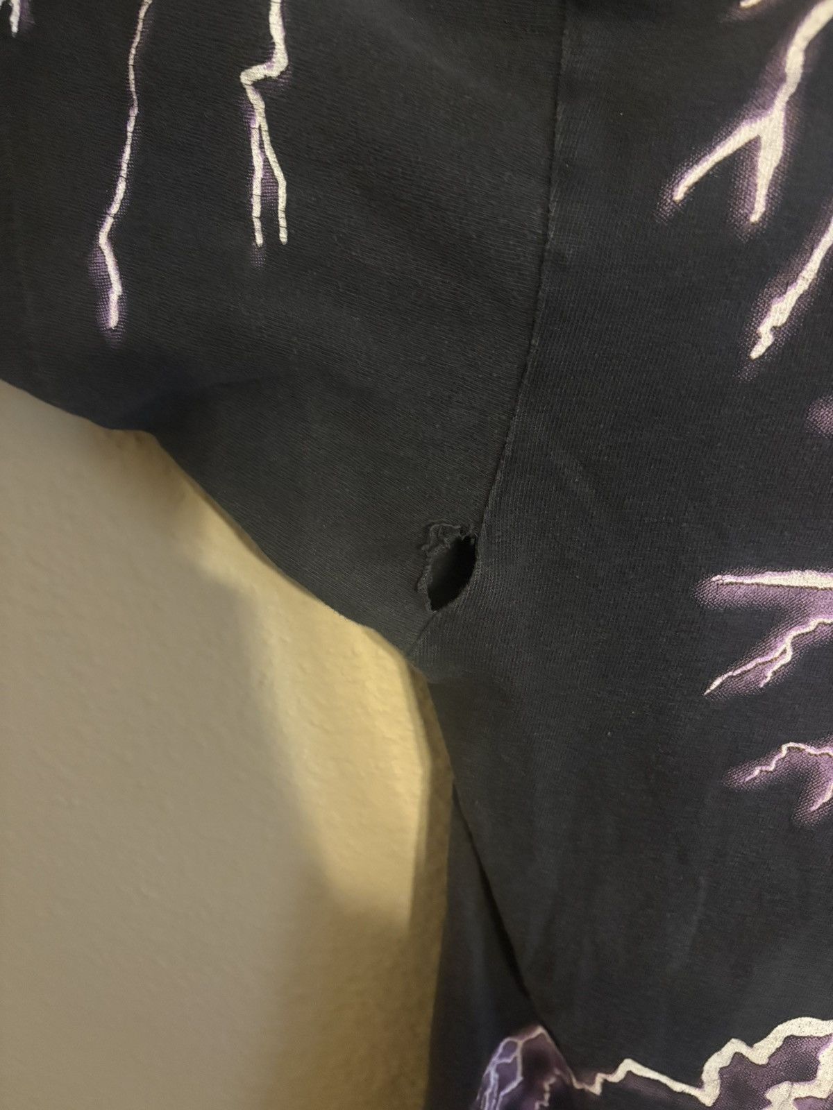 Travis Scott Vintage 90s American Thunder Lightning Shirt Travis Scott Size US XL / EU 56 / 4 - 7 Thumbnail