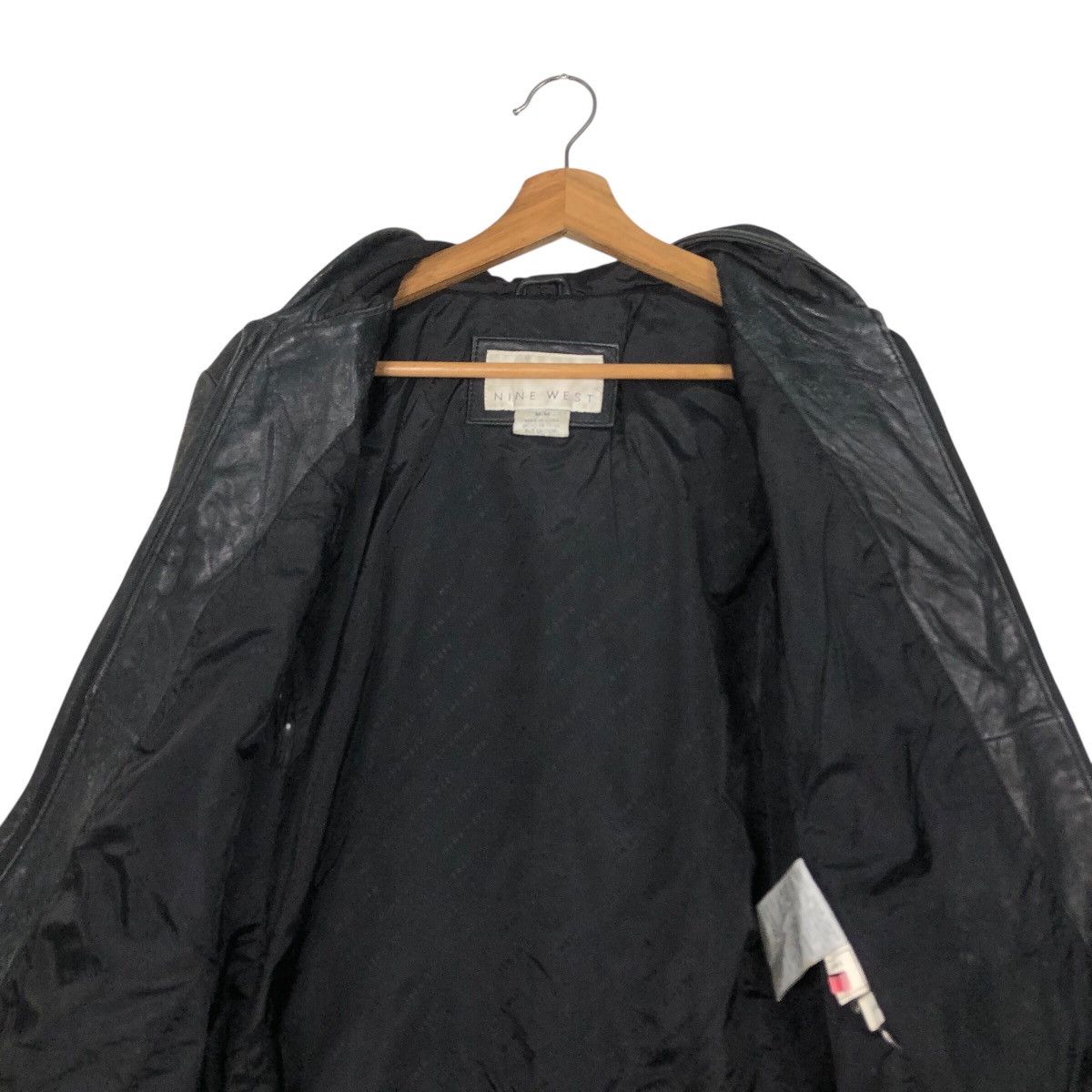 Japanese Brand 📌Rich Black Vintage Leather Jacket Nine West Issey Miyake Size US M / EU 48-50 / 2 - 16 Thumbnail