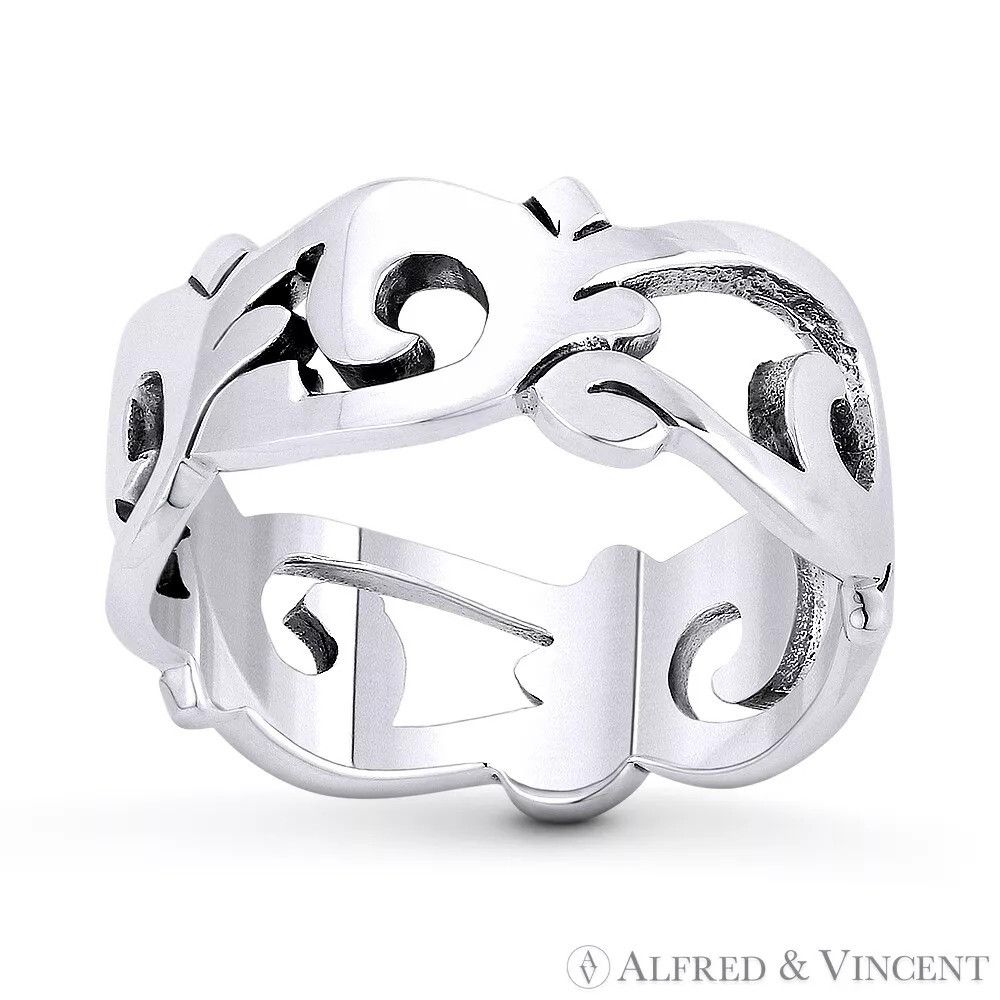 Other 7.5mm Freeform Swirl Design Right Hand Ring Size ONE SIZE - 1 Preview