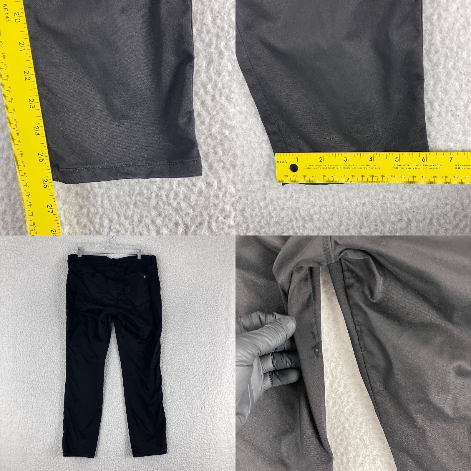 Massimo Dutti Massimo Dutti Black Straight Leg Pants Womens Size 10 Mid-Rise Casual) Size 32" / US 10 / IT 46 - 9 Thumbnail