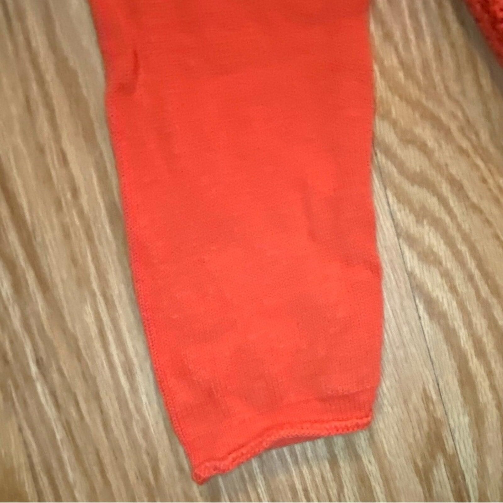 Forever 21 Forever 21 Orange Woven Knit Cotton Sweater Womens Medium Size M / US 6-8 / IT 42-44 - 4 Thumbnail
