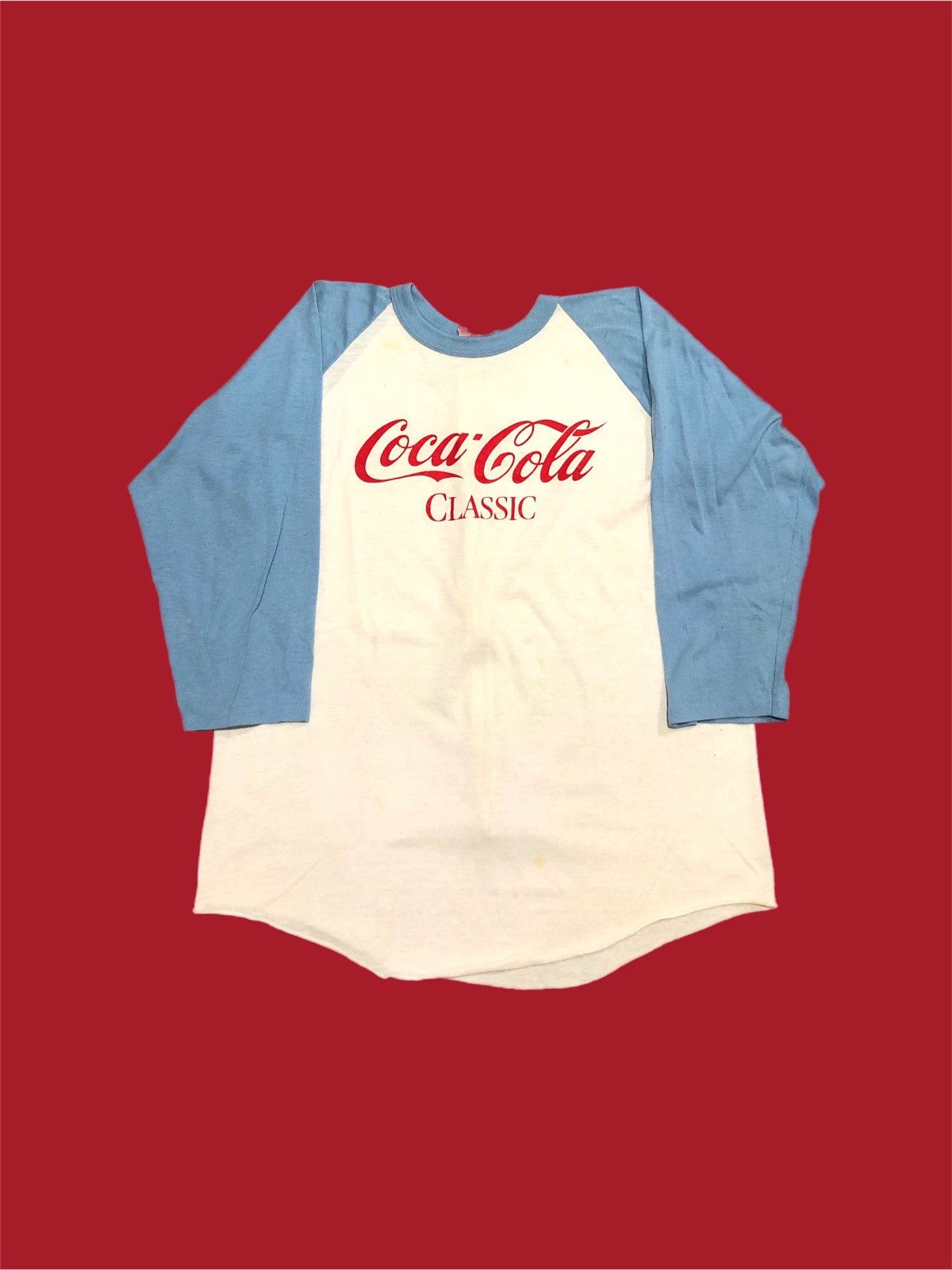 Coca Cola × Vintage 80s Coca Cola Classic Ragland Size US XL / EU 56 / 4 - 1 Thumbnail