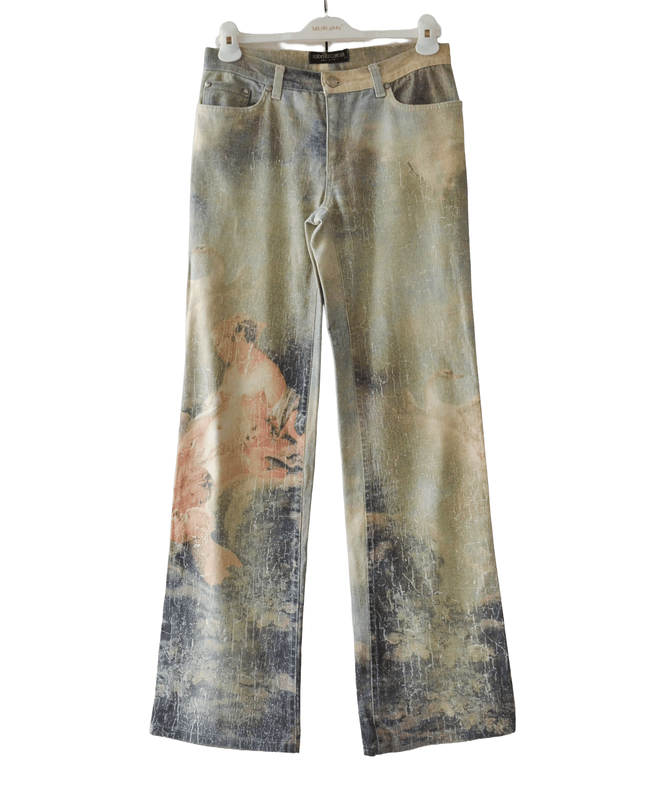 Roberto Cavalli Roberto Cavalli Jeans Pants Wild Leda Print Vintage Denim Size US 30 / EU 46 - 1 Thumbnail