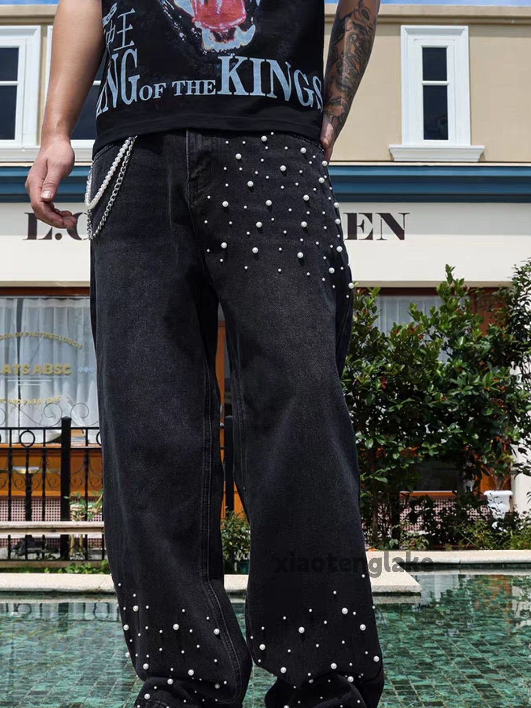 Vintage Custom washed faded loose baggy skate hiphop jeans Size US 40 / EU 56 - 5 Thumbnail
