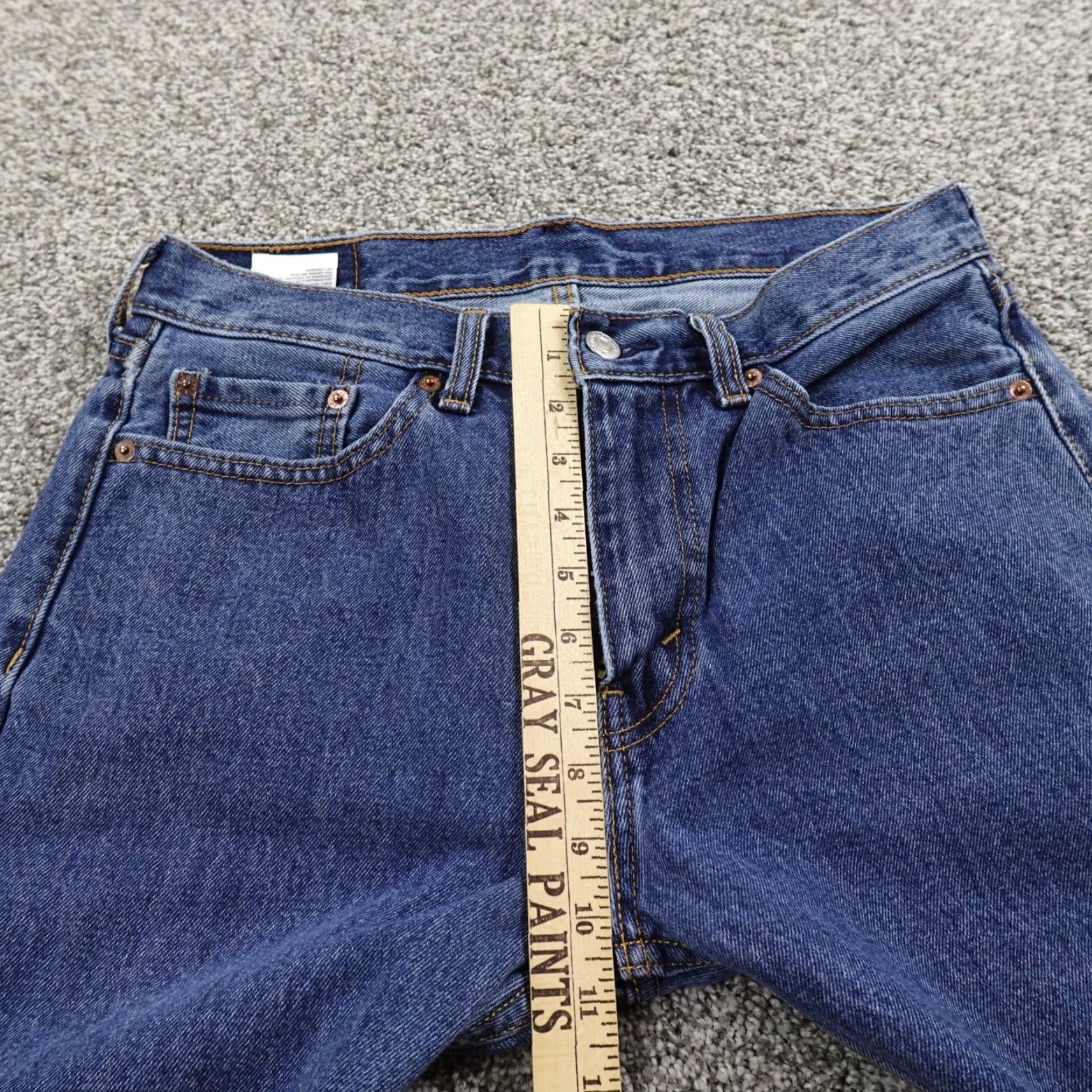 Levi's Levi's Jeans 505 Straight Denim Blue 30X30 Mens Regular Cotton Jeans Size US 30 / EU 46 - 4 Thumbnail