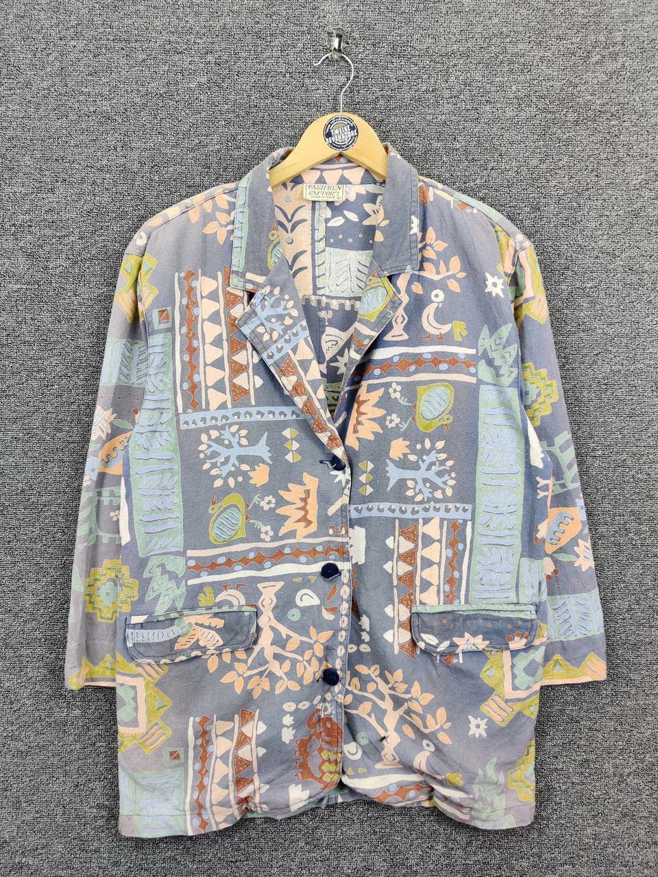 Vintage Unbrand Art Hawaii Single Breasted Blazer