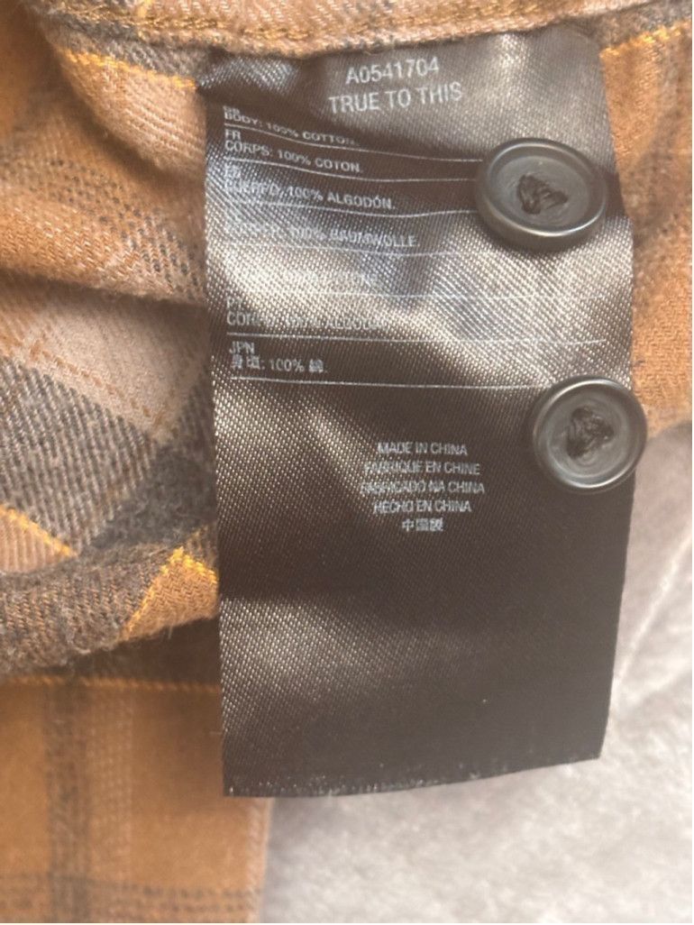 Volcom Men's Volcom Flannel Shirt Size M Brown Gray Plaid Size US M / EU 48-50 / 2 - 9 Thumbnail