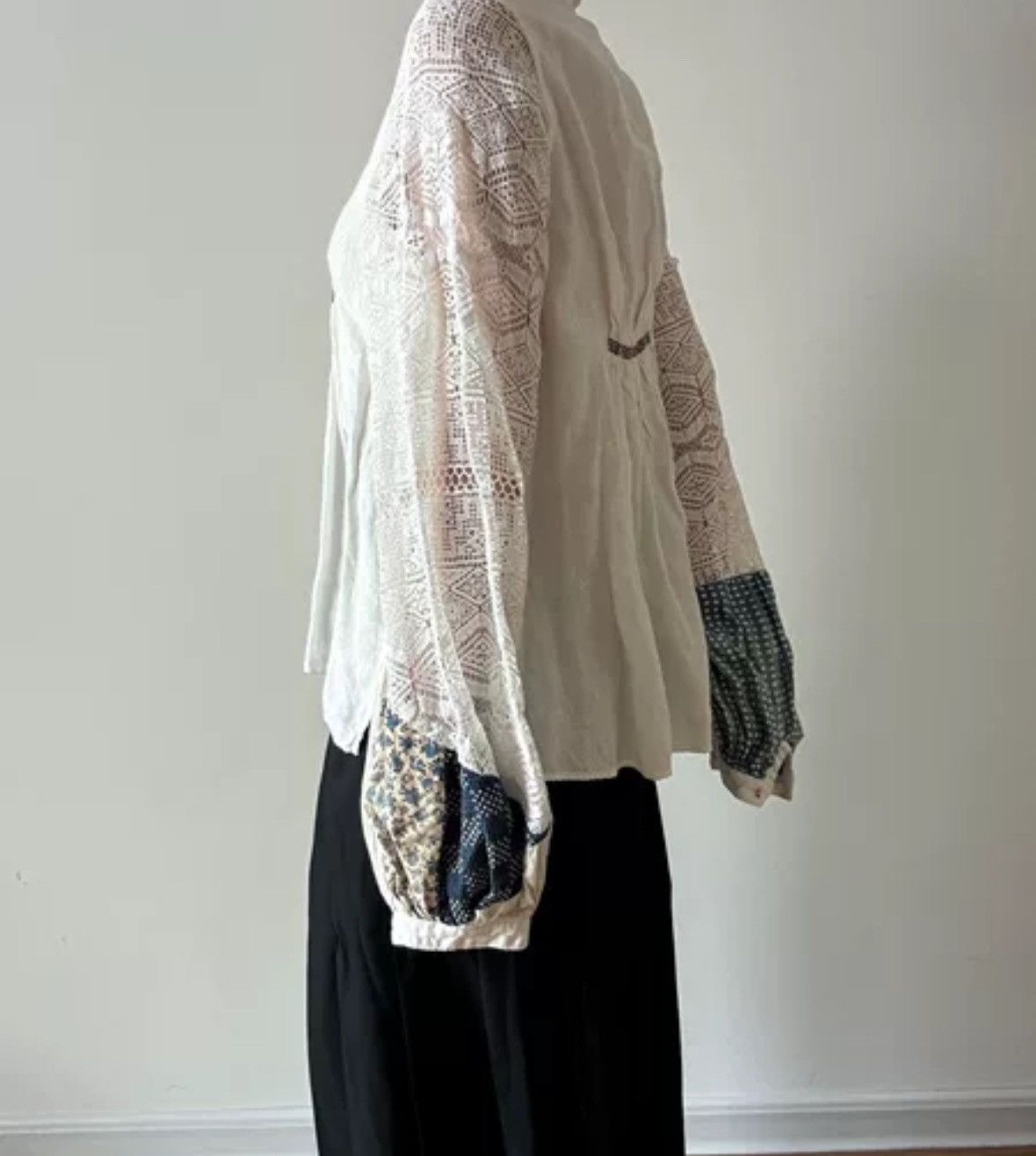 Kapital Kapital blue dyed spine patchwork shirt 2412-Nextarrow Size US XS / EU 42 / 0 - 6 Thumbnail