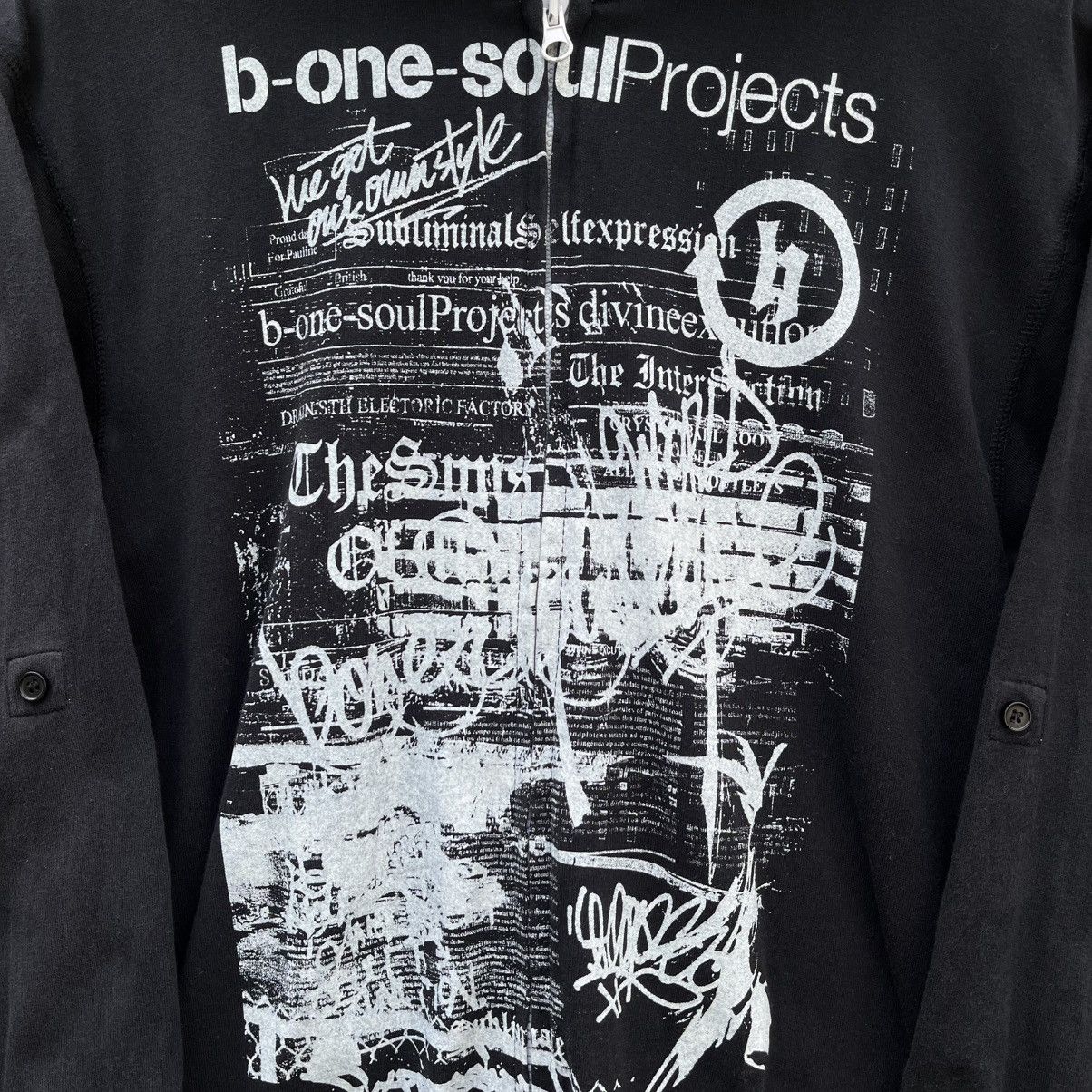 If Six Was Nine B one soul poem Zipper hoodie Size US L / EU 52-54 / 3 - 4 Thumbnail