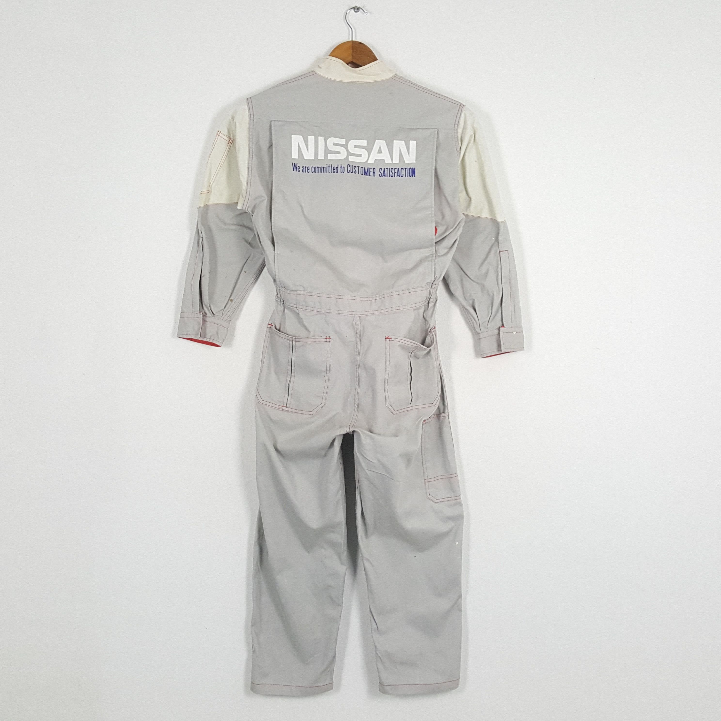 Vintage Vintage NISSAN Japanese Motorsport Racing Coverall Jacket Size US M / EU 48-50 / 2 - 1 Thumbnail