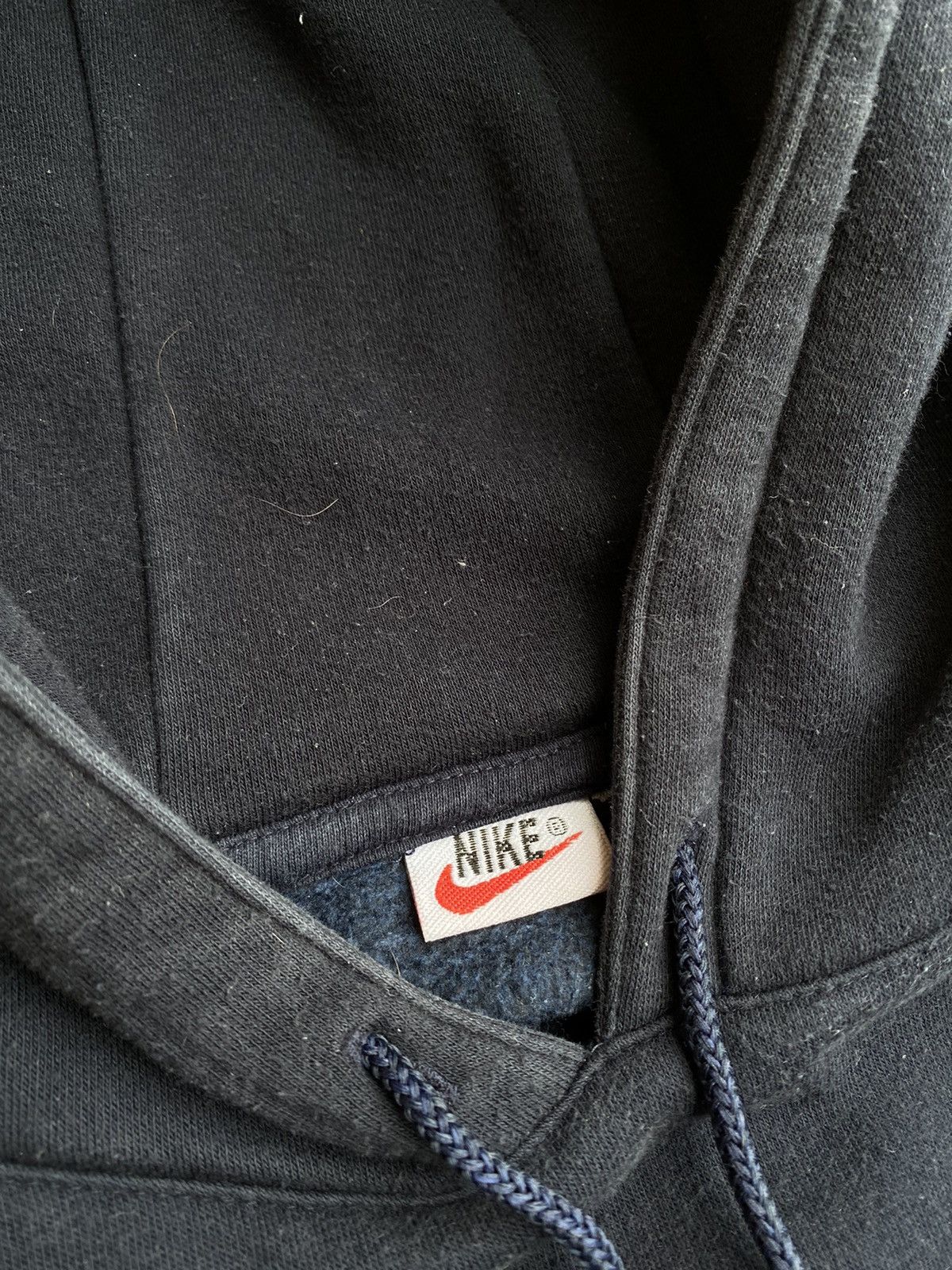 Nike × Vintage vintage 90' Nike central big logo hoodie baggy oversized Size US L / EU 52-54 / 3 - 5 Thumbnail