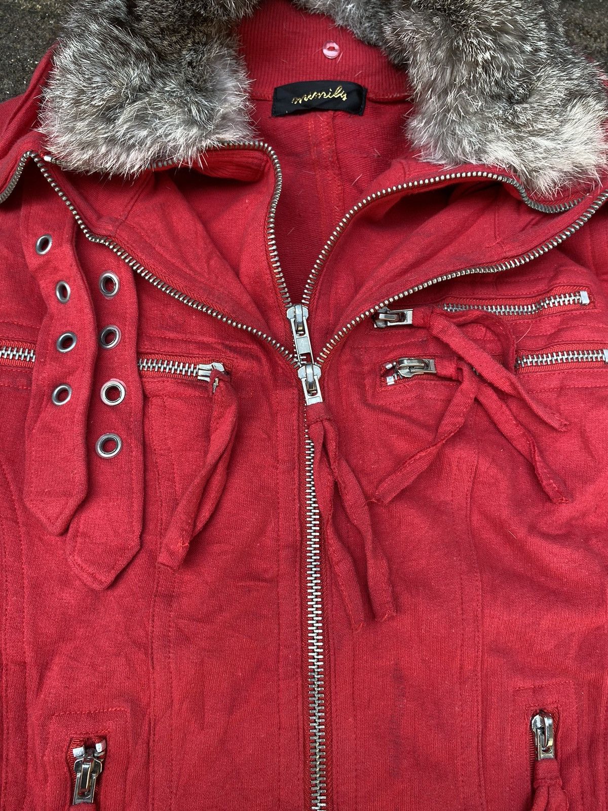 If Six Was Nine × Japanese Brand × Le Grande Bleu (L.G.B.) Japanese Mimily Fur Zip Swetshirt ifsixwasnine lgb style Size US XS / EU 42 / 0 - 3 Thumbnail