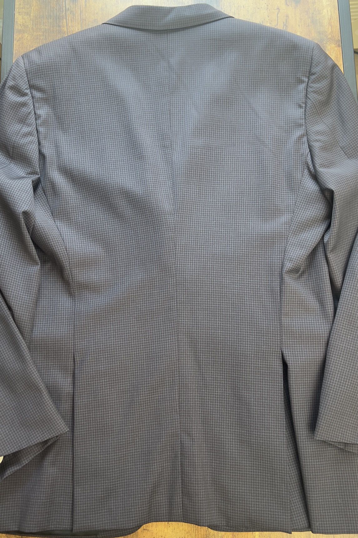 Canali Canali Charcoal Gray Micro-Check Wool Suit – 2-Piece Size 40L - 11 Thumbnail