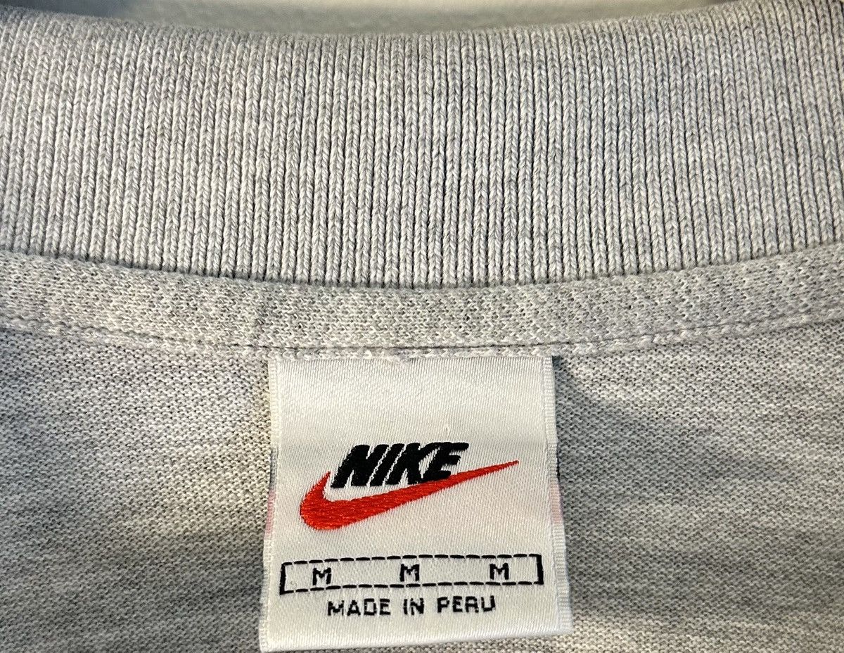Nike Vintage Y2K 90s Nike Center Swoosh Polo Shirt Men's M Gray Size US M / EU 48-50 / 2 - 9 Thumbnail