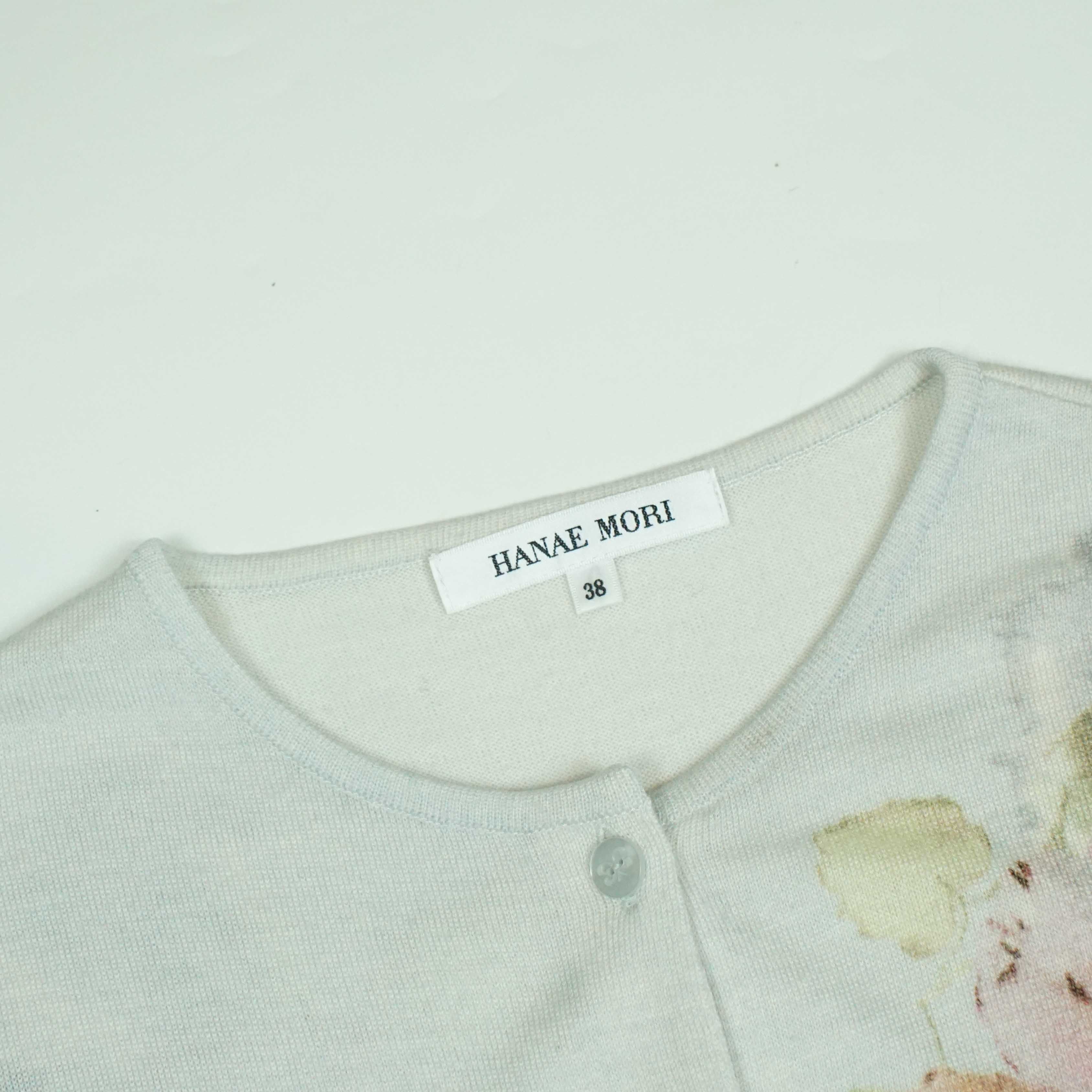 Hanae Mori *NoTariff Hanae Mori Floral Knit Cardigan Size XS / US 0-2 / IT 36-38 - 6 Thumbnail