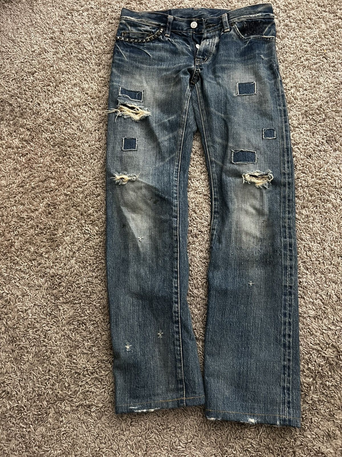 Hysteric Glamour × Japanese Brand hysteric glamour patch denim Size US 29 - 2 Thumbnail