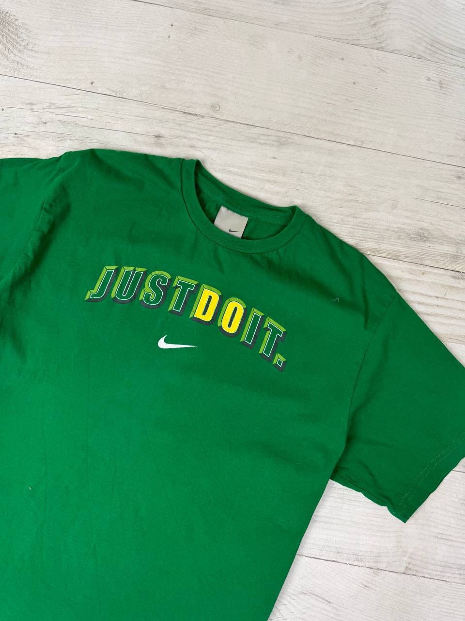 Nike Vintage Nike Just Do It Big Logo T Shirt 00s Center Swoosh Size US XL / EU 56 / 4 - 2 Thumbnail