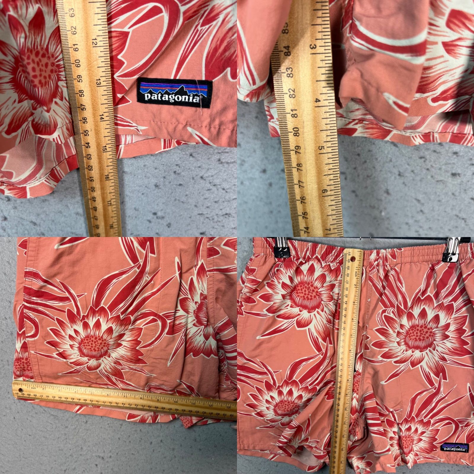 Patagonia Patagonia Womens Small Floral Swim Shorts Recycled Polyester Pink Size 28" / US 6 / IT 42 - 8 Thumbnail