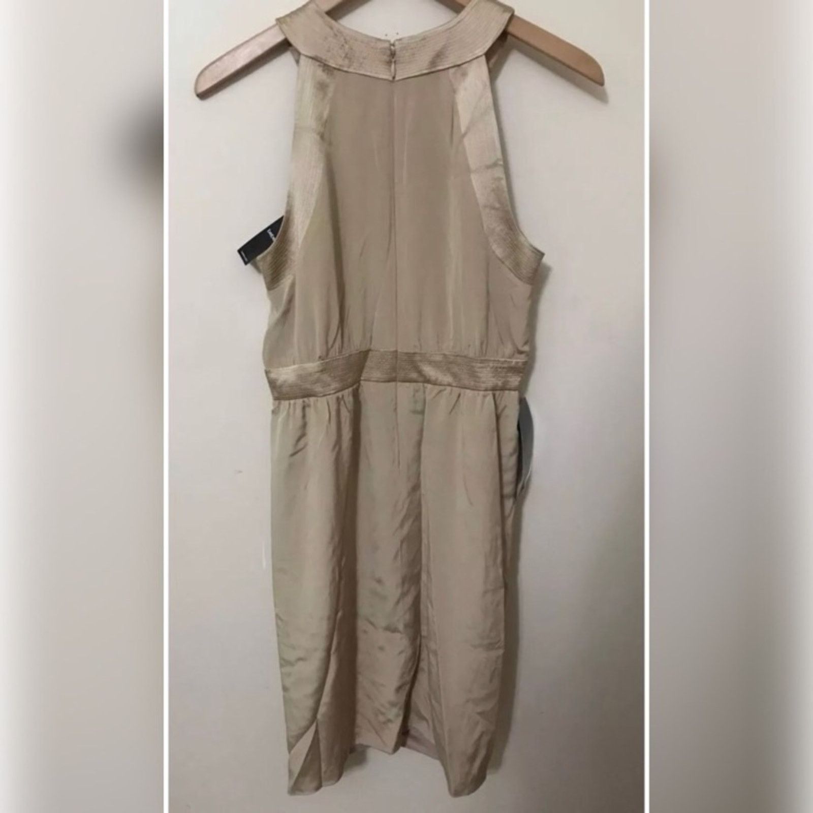 Bebe NWT Bebe Caramel Trapunto DTL Silk Formal Dress Size M / US 6-8 / IT 42-44 - 4 Thumbnail