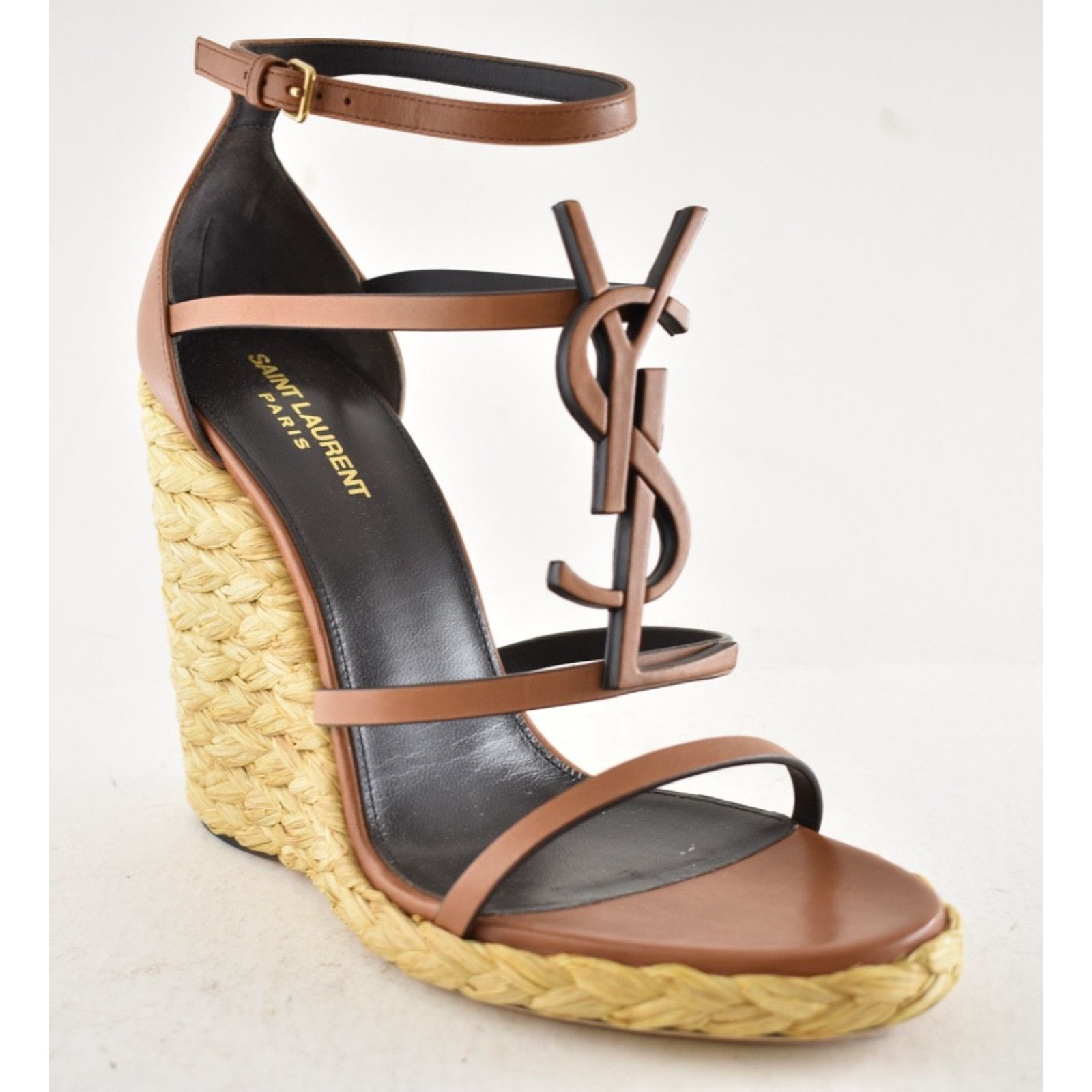 Yves Saint Laurent Saint Laurent YSL Logo Cassandra 105 Ankle Strap Heel 41 Size US 11 / IT 41 - 6 Thumbnail
