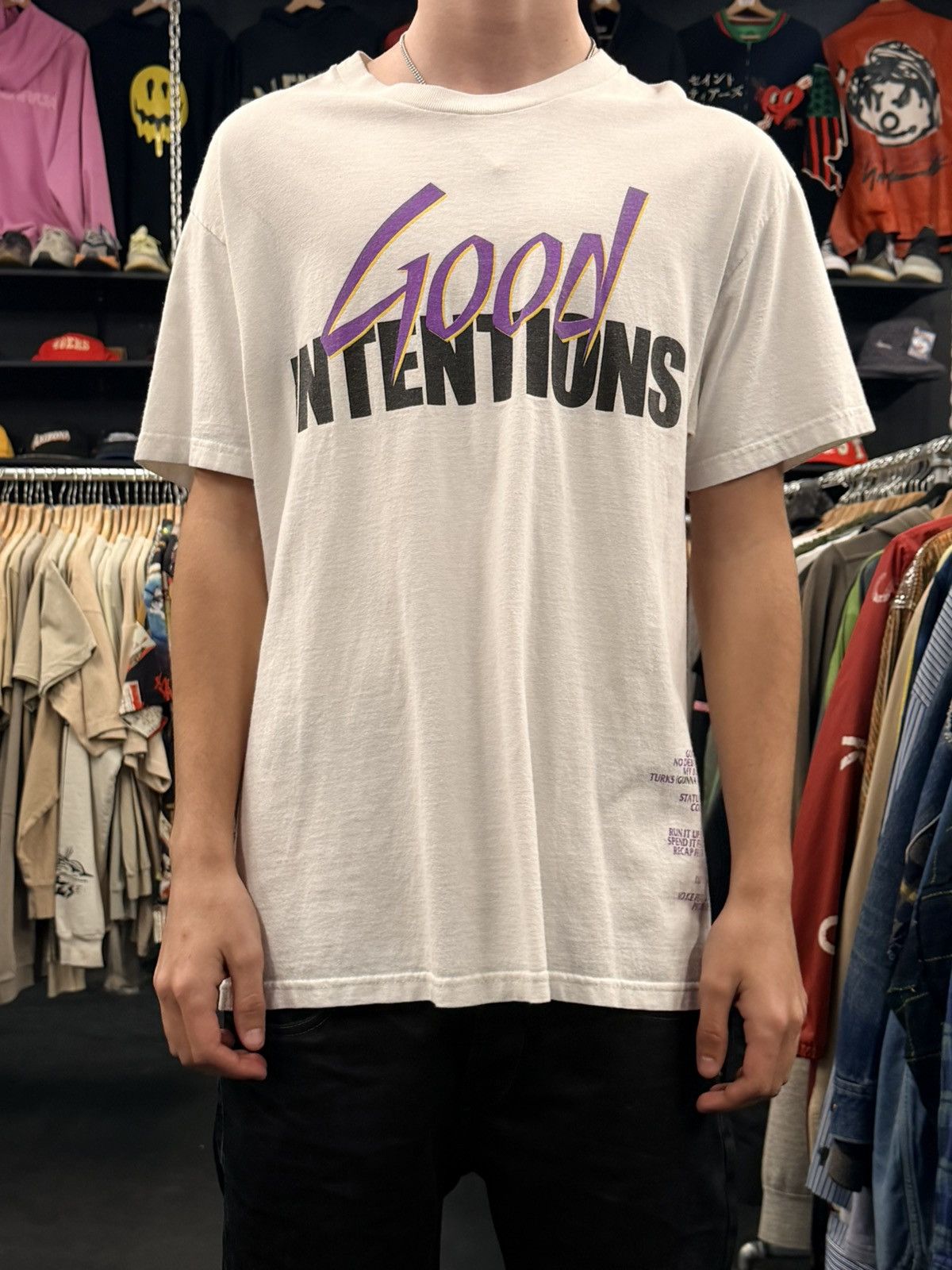 Vlone Vlone Good Intentions Tee Size US L / EU 52-54 / 3 - 1 Thumbnail
