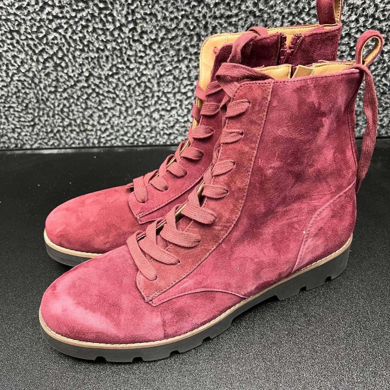 Vionic Vionic Lani Suede Ankle Boots 11 Weather Resistant Lace Up Size US 11 / IT 41 - 1 Thumbnail