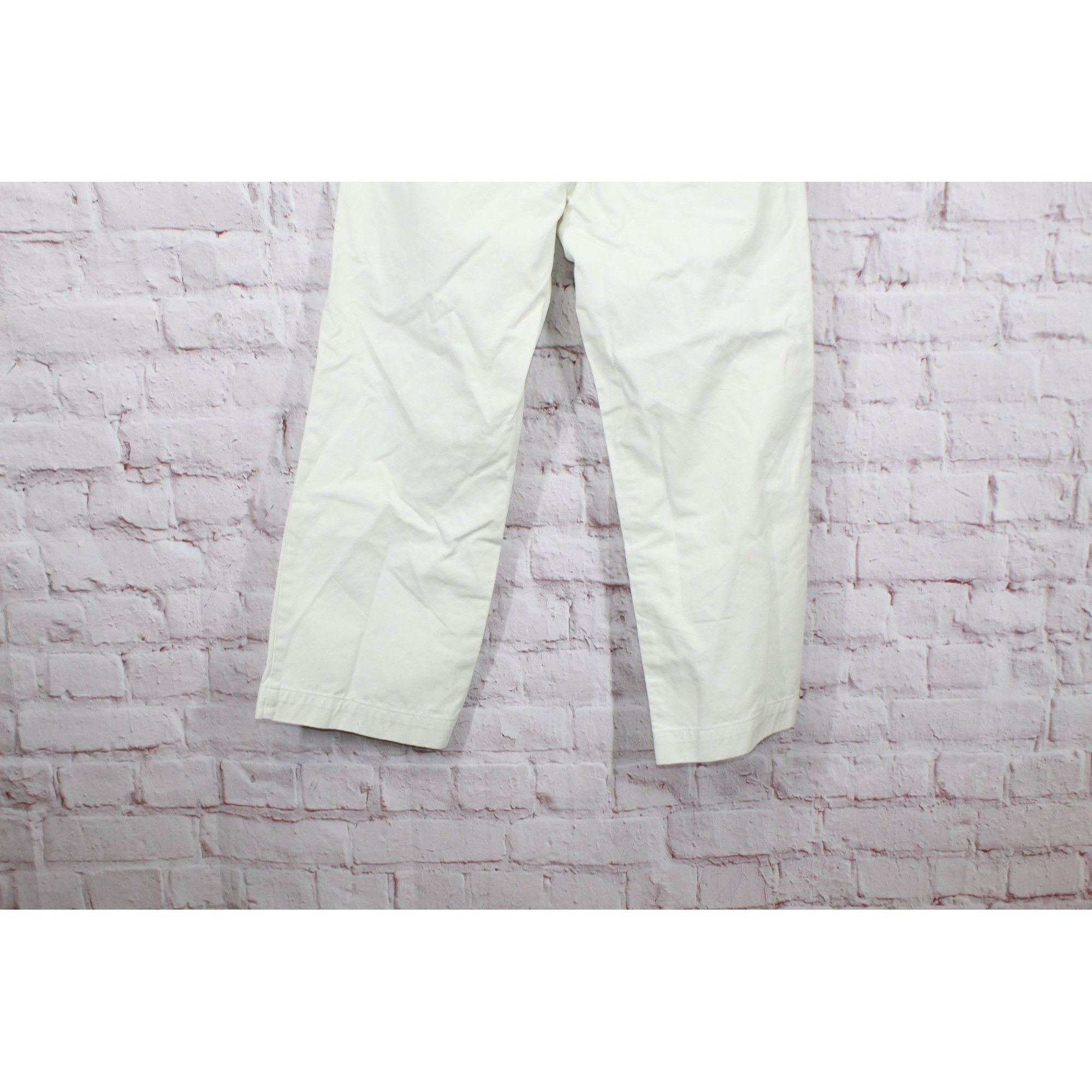 L.L. Bean LL Bean Women's Signature Boyfriend Chinos Mid Rise White Size 32" / US 10 / IT 46 - 5 Thumbnail