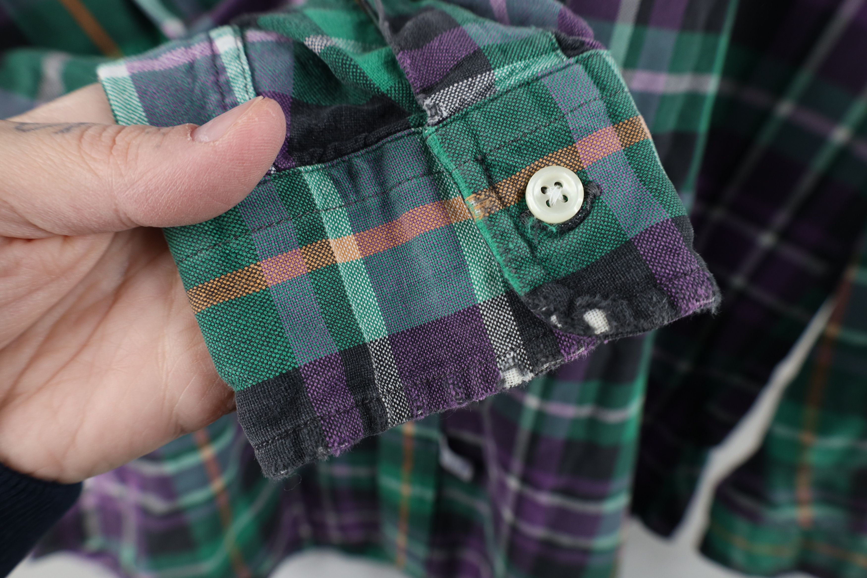 Polo Ralph Lauren Vintage 80s 90s Ralph Lauren Madras Plaid Button Down Shirt Size US S / EU 44-46 / 1 - 9 Thumbnail