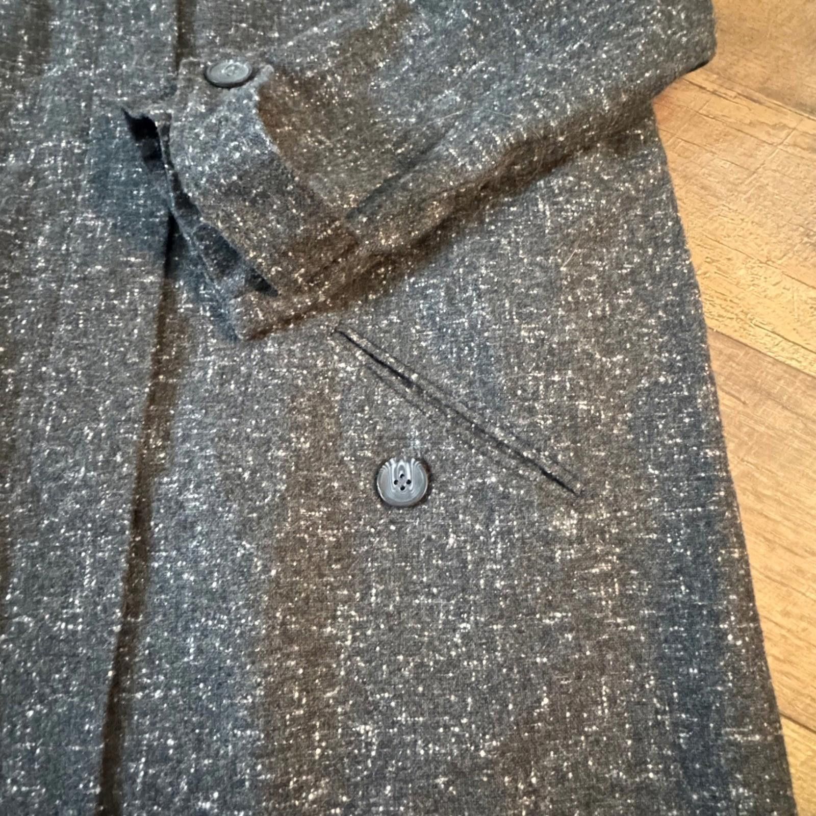 Ann Taylor Vintage Ann Taylor Tweed Coat Gray Button Front Size Large Size L / US 10 / IT 46 - 6 Thumbnail