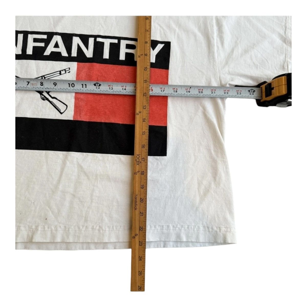 Vintage Vintage 90s Infantry Single Stitch Boxy Military Tee XL Size US XL / EU 56 / 4 - 4 Thumbnail