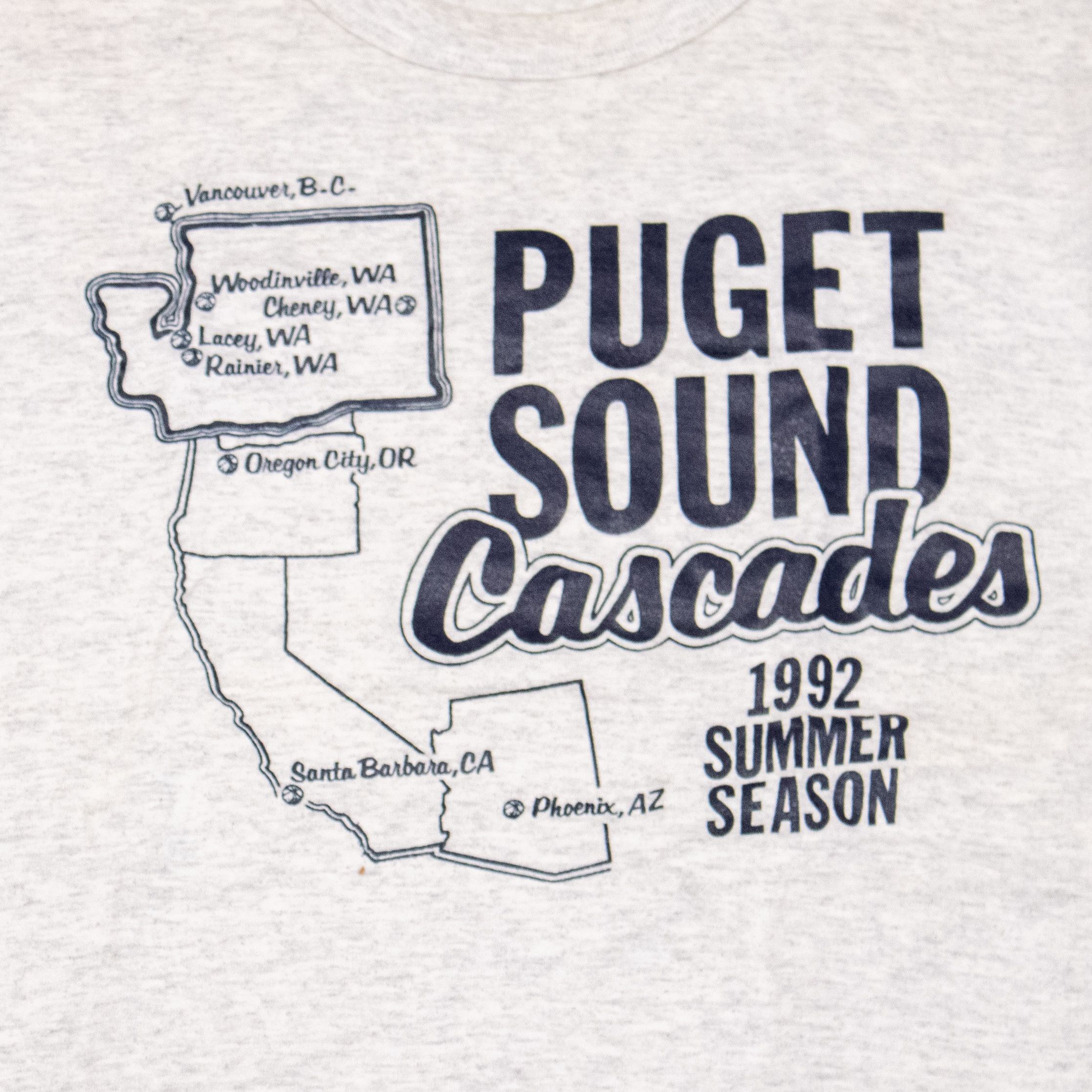Russell Athletic × Vintage Vintage 1992 Puget Sound Cascades Single Stitch Gray Tee Size US M / EU 48-50 / 2 - 5 Thumbnail