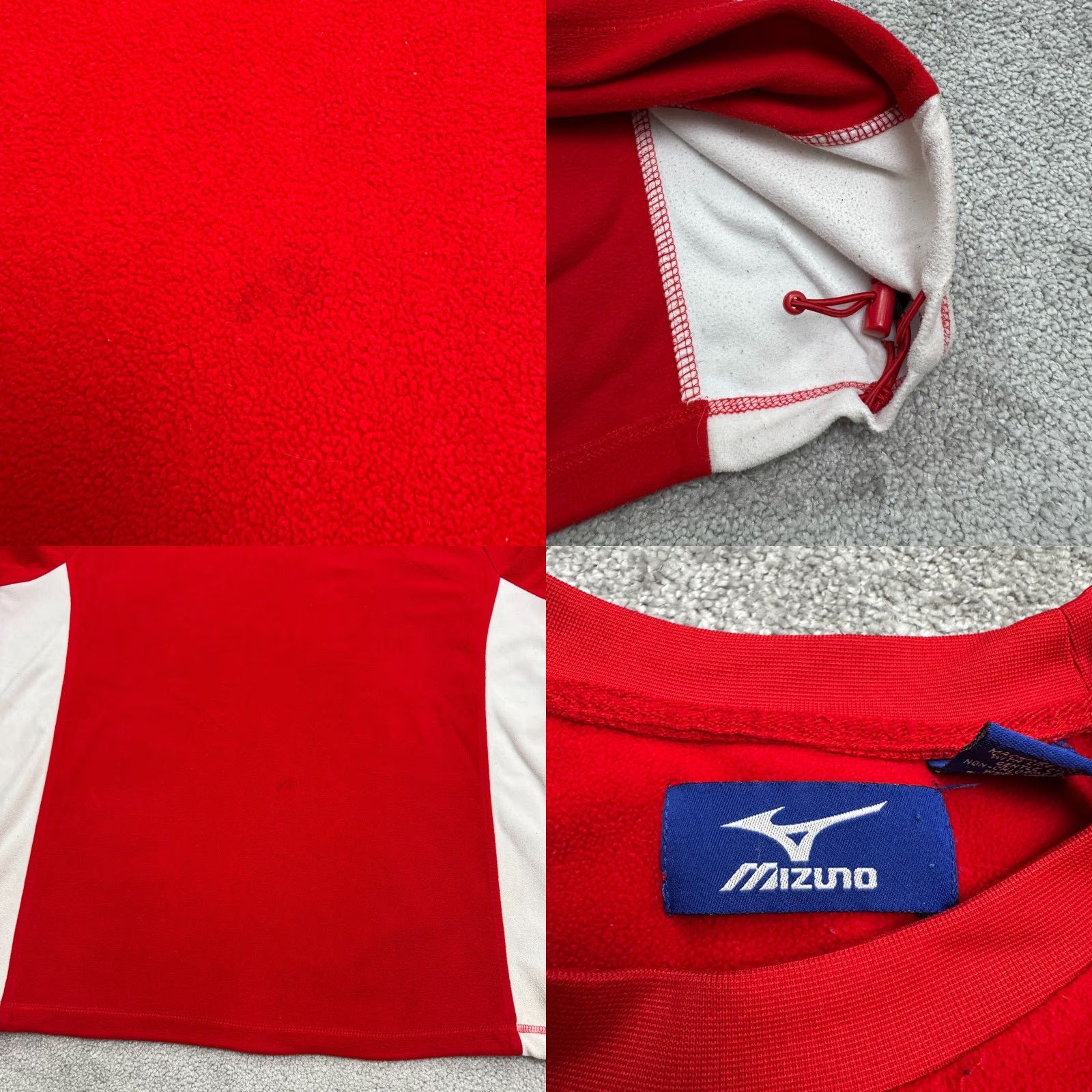 Mizuno Mizuno Vintage Y2K Pullover Sweatshirt Mens Large Red White Fleece Crew Outdoor Shirt Size US L / EU 52-54 / 3 - 8 Thumbnail
