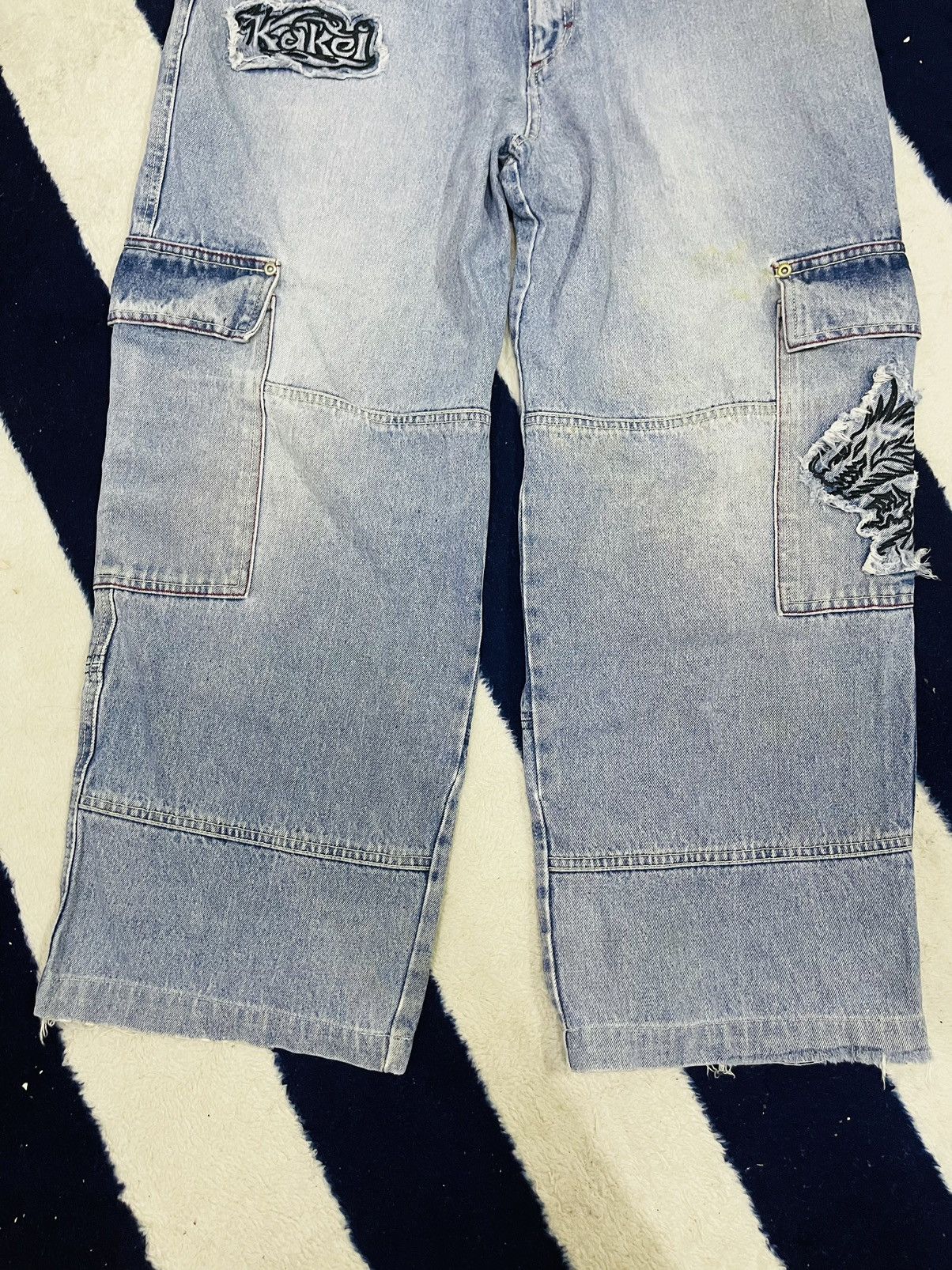 Japanese Brand Kakei Street Baggy Jeans (13) Size US 34 / EU 50 - 16 Thumbnail