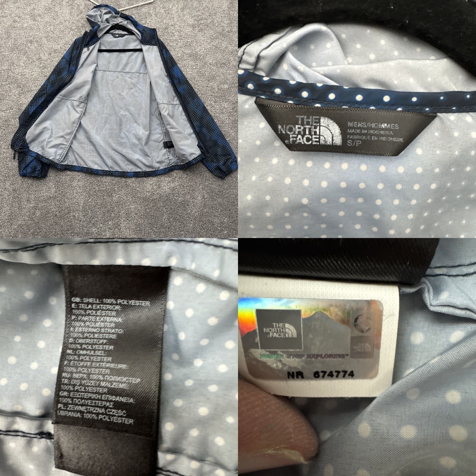 The North Face The North Face Windbreaker Jacket Mens S Lightweight Outdoor Gorpcore Blue Streetwear Size US S / EU 44-46 / 1 - 8 Thumbnail