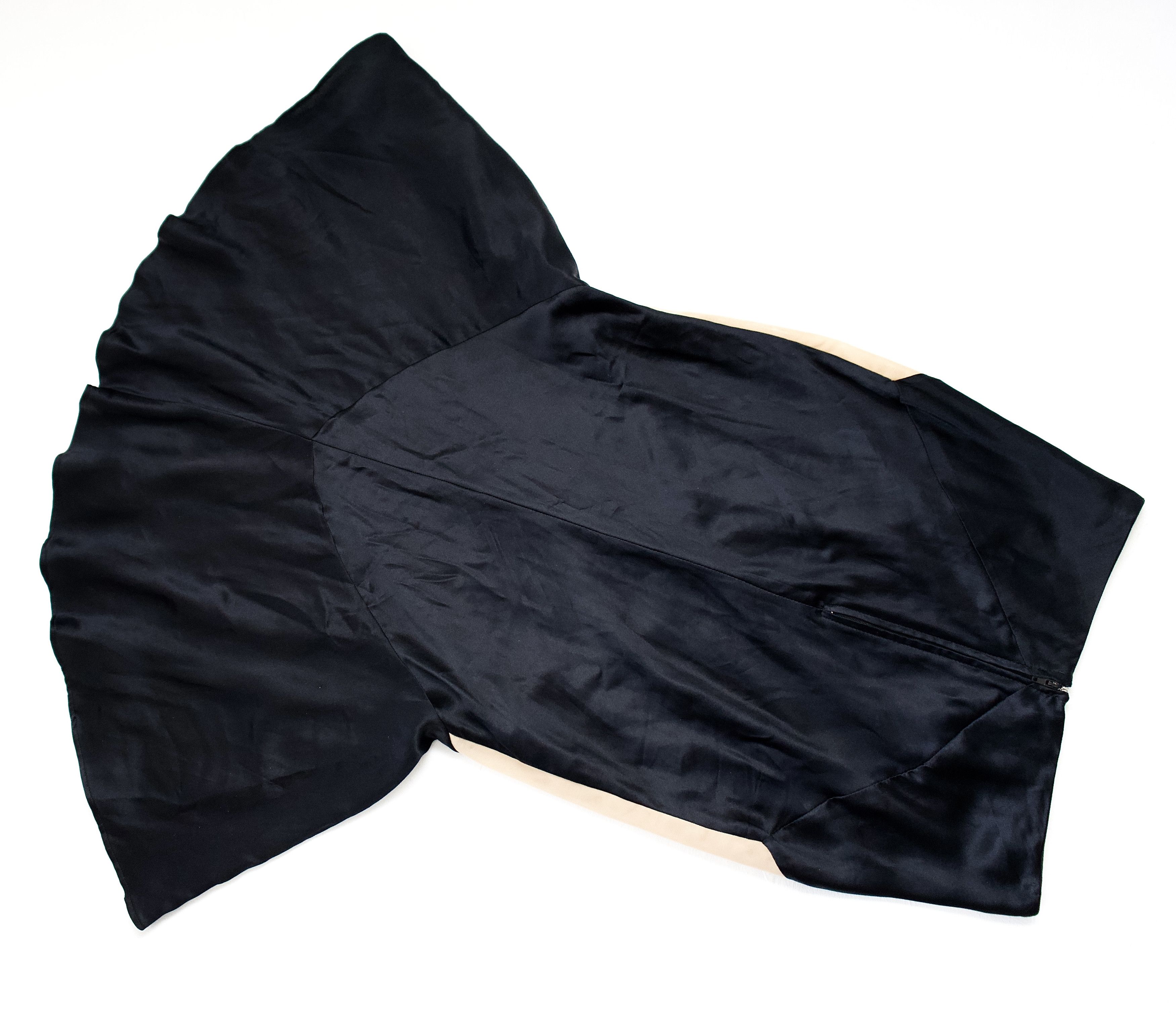 Alexander McQueen S/S 2004 "Deliverance" Chevron Panel Silk Satin Skirt Size 28" / US 6 / IT 42 - 8 Thumbnail