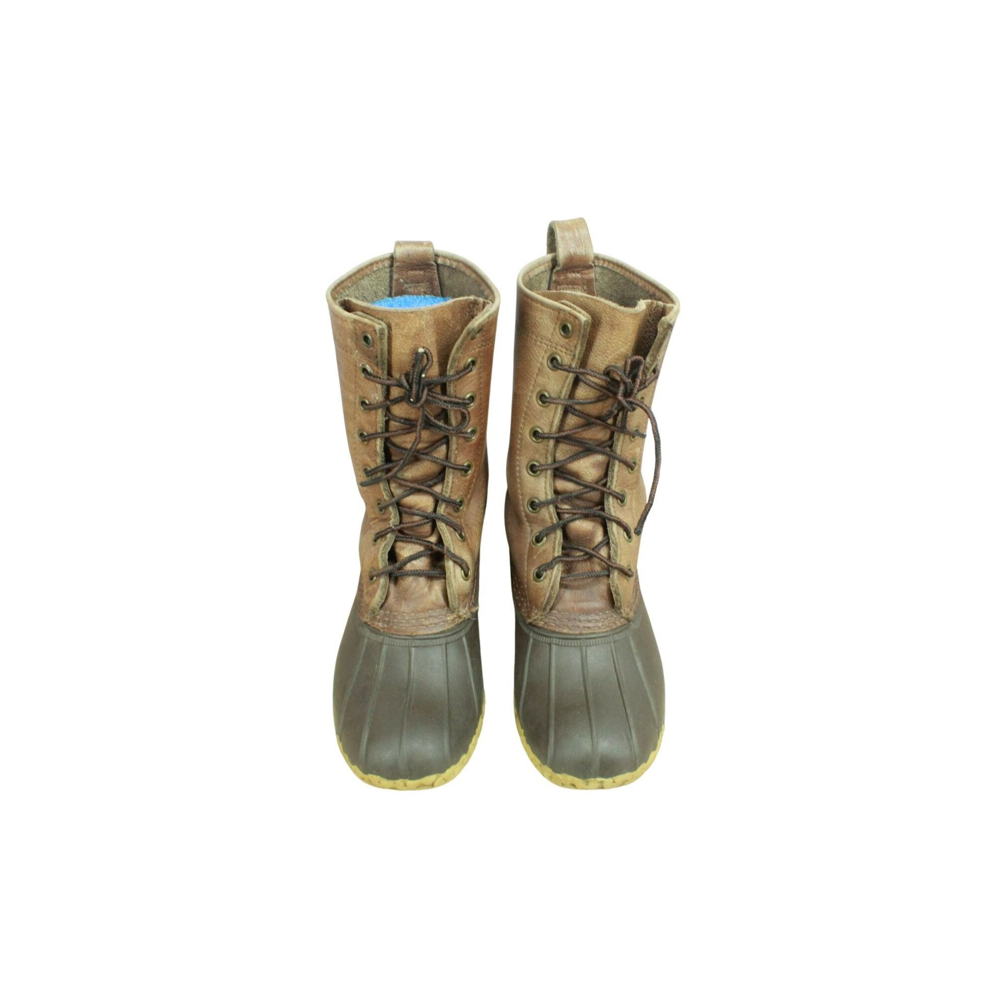 L.L. Bean × Leather LL Bean Women's Unlined Mid Calf Hunting Duck Boots Size US 6 / IT 36 - 5 Thumbnail