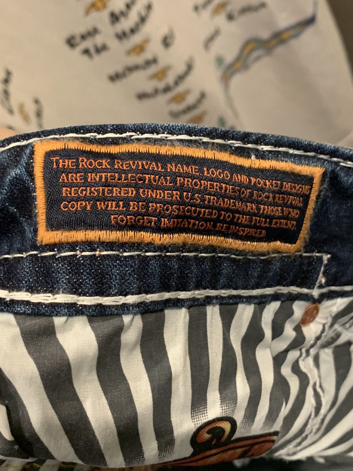 Rock Revival *RARE* New Rock Revival Ren Flared Straight Denim Jeans - 42 Size US 42 / EU 58 - 11 Thumbnail