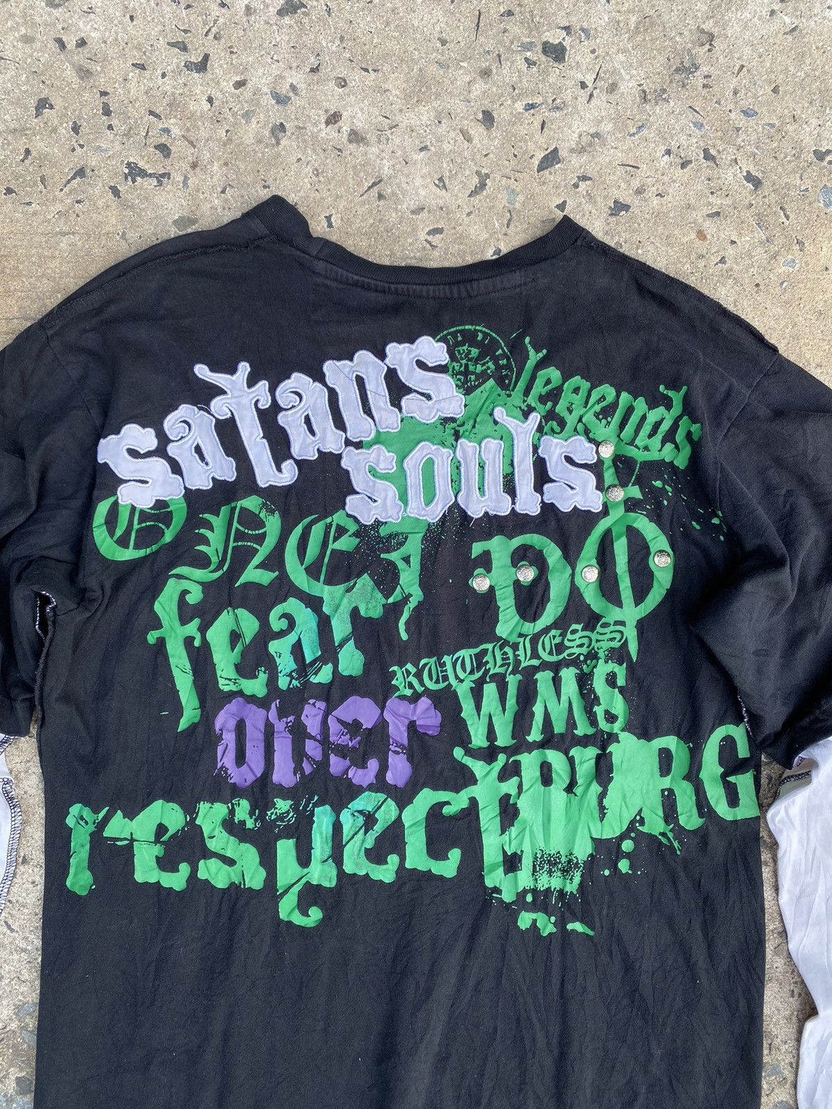 Le Grande Bleu (L.G.B.) Satans Souls Double Layer gothic Punk poem longsleeve Size US L / EU 52-54 / 3 - 9 Thumbnail