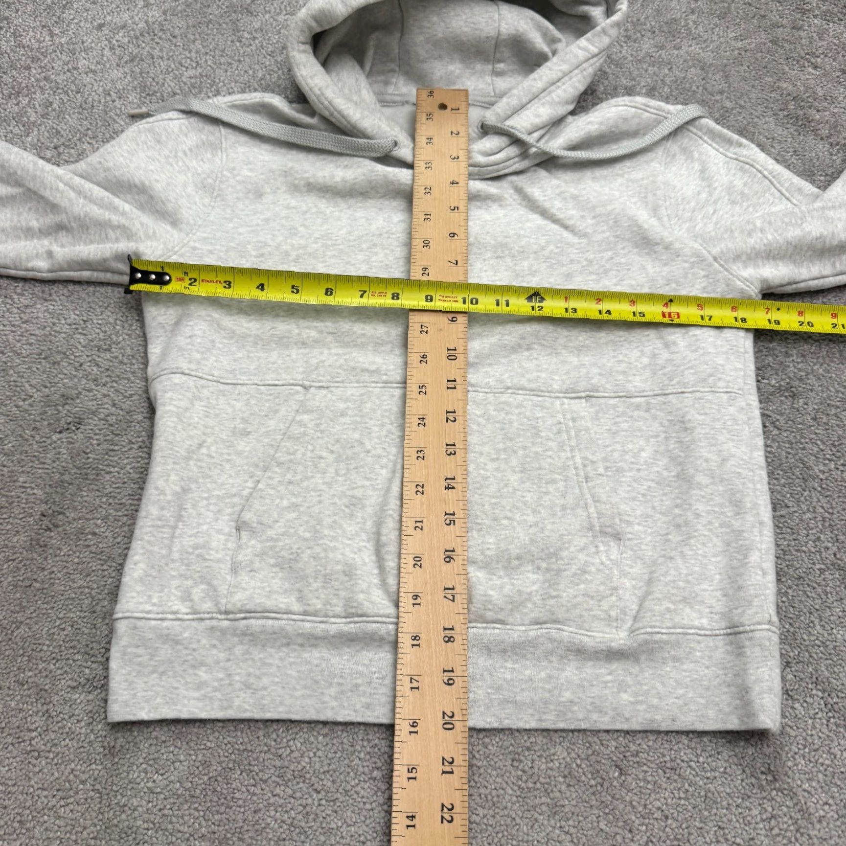 Vintage Unbranded Hoodie Pullover Sweatshirt Women Medium Gray Zip Pockets Fleece Active Size M / US 6-8 / IT 42-44 - 6 Thumbnail