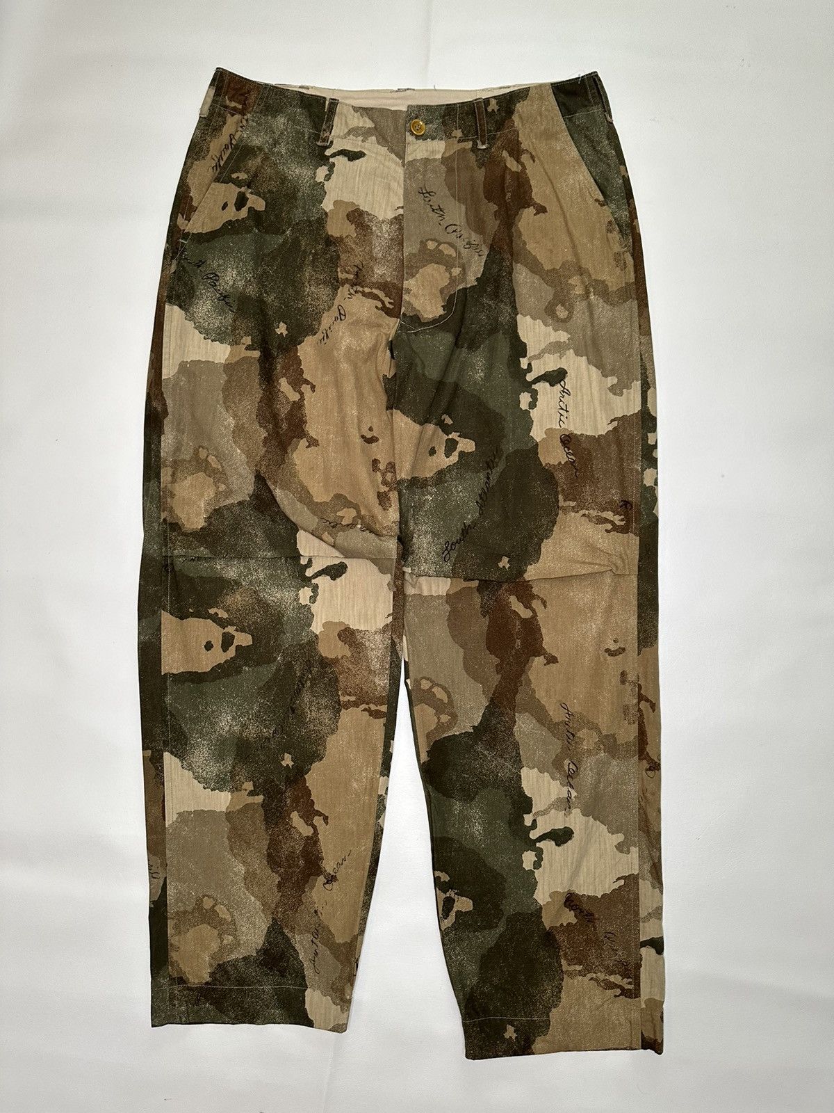 image of 45Rpm Size 34 Olive Camo Zip Fly Casual Pants Military, Men's