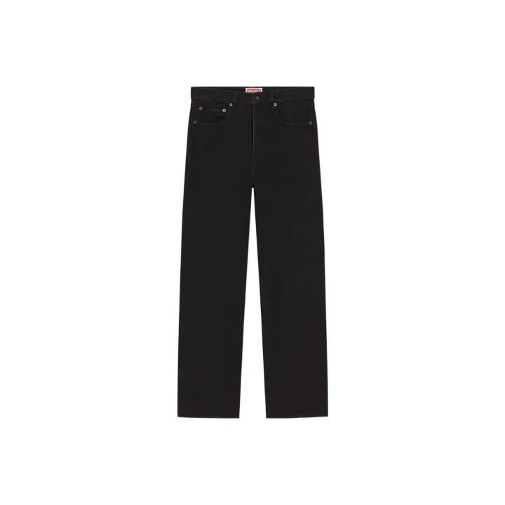 Kenzo SS23 Black Straight-Cut Casual Jeans 0079