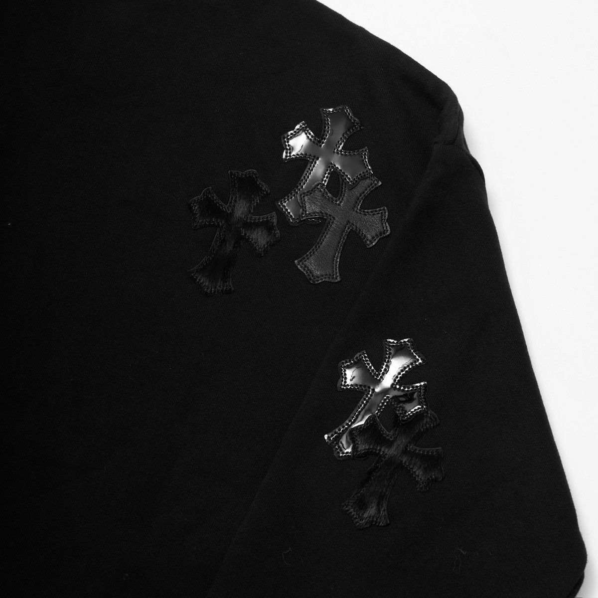 Chrome Hearts CHROME HEARTS PAPER JAM CEMETERY CROSS PATCH BLACK SWEATER BLACK Size US M / EU 48-50 / 2 - 3 Thumbnail