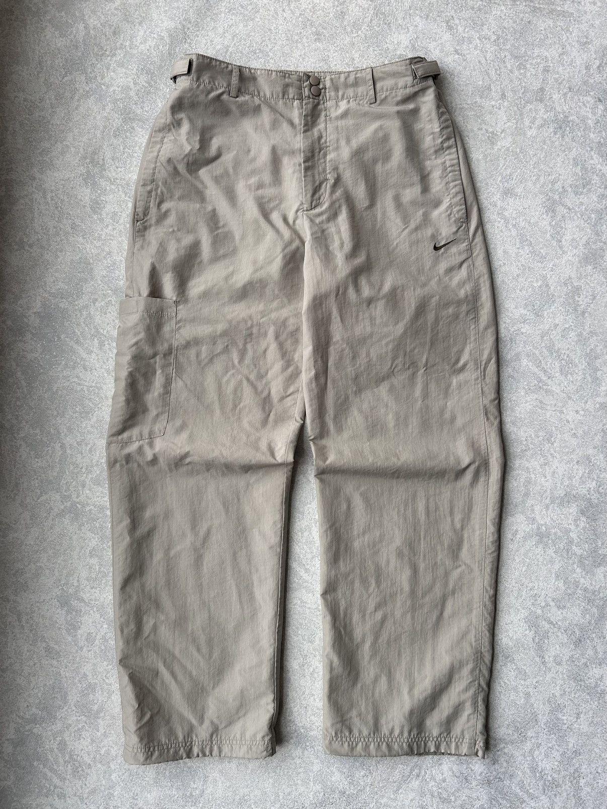 Nike Vintage 90s Nike Swoosh Baggy Parachute Track Pants Size US 34 / EU 50 - 11 Thumbnail