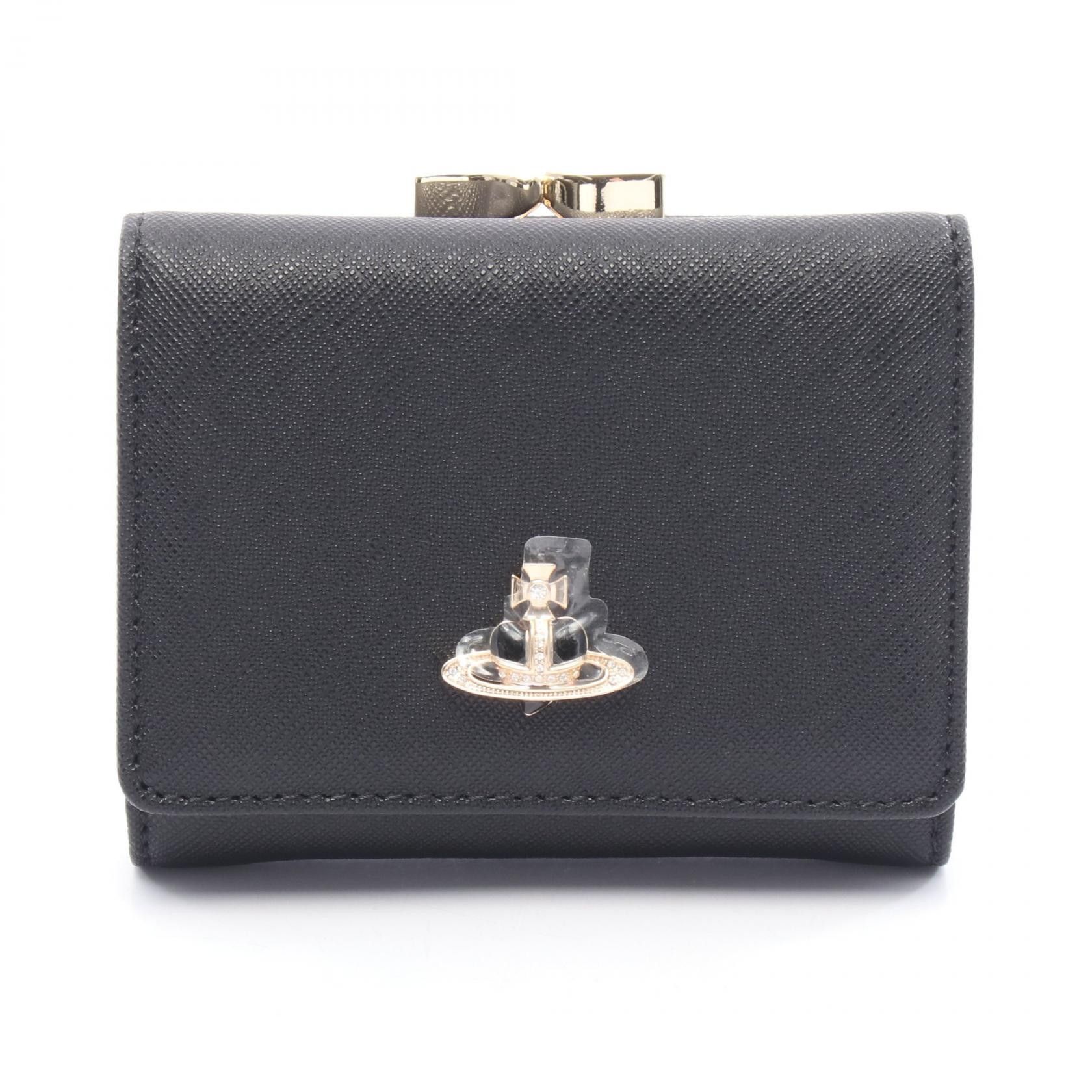 Vivienne Westwood Vivienne Westwood Vivienne Westwood SMALL FRAME WALLET tri fold wallet Leather Short Wallet 51010018L0040N401 DUTY FREE for USA Size ONE SIZE - 1 Thumbnail