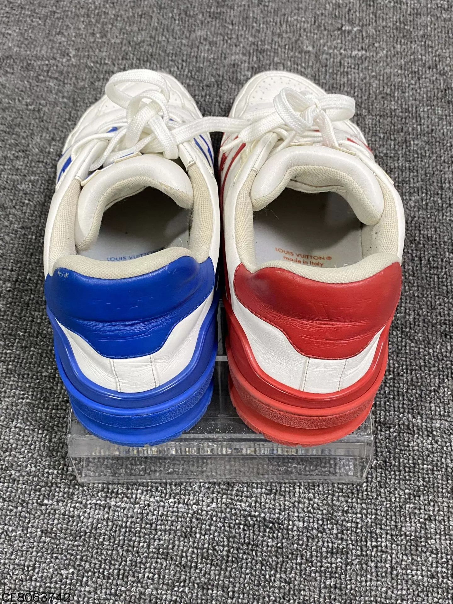 Louis Vuitton LV Red & Blue Trainer 98 New 39.5 Size US 6.5 / EU 39-40 - 5 Thumbnail