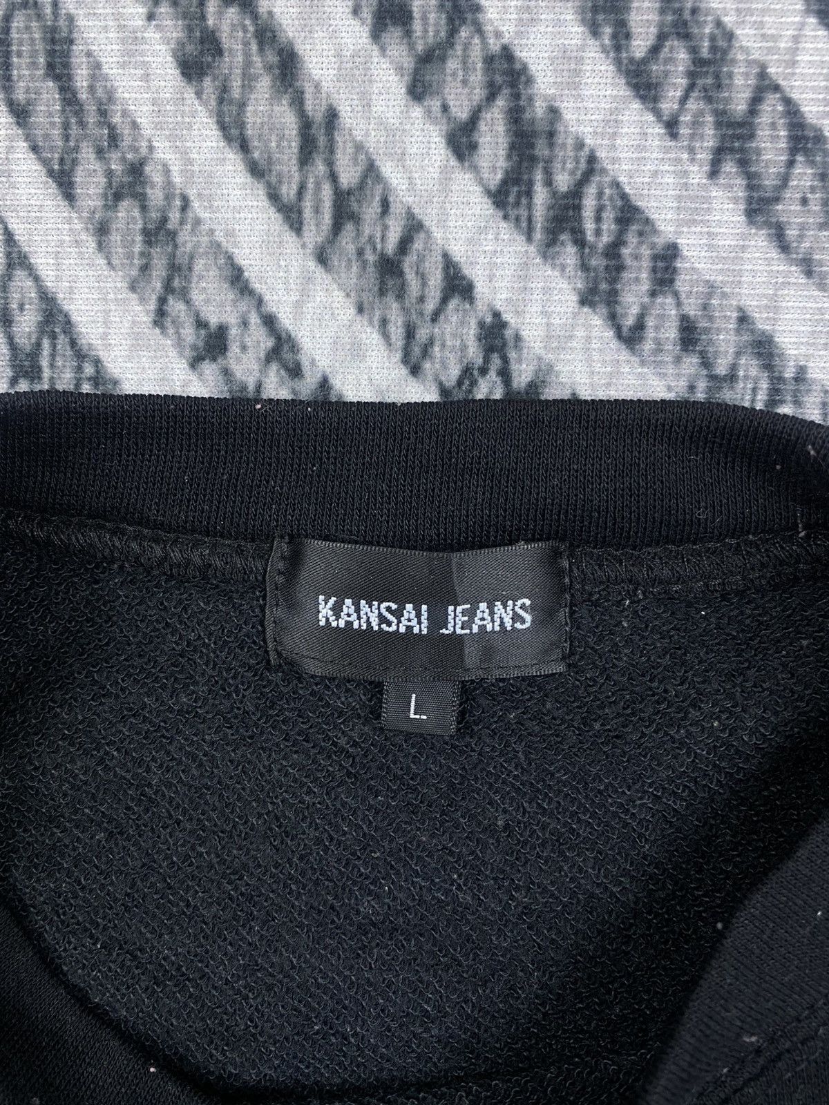 Kansai Yamamoto Vintage Kansai Jeans Black Embroidered Longsleeve Sweatshirt Size US M / EU 48-50 / 2 - 6 Thumbnail