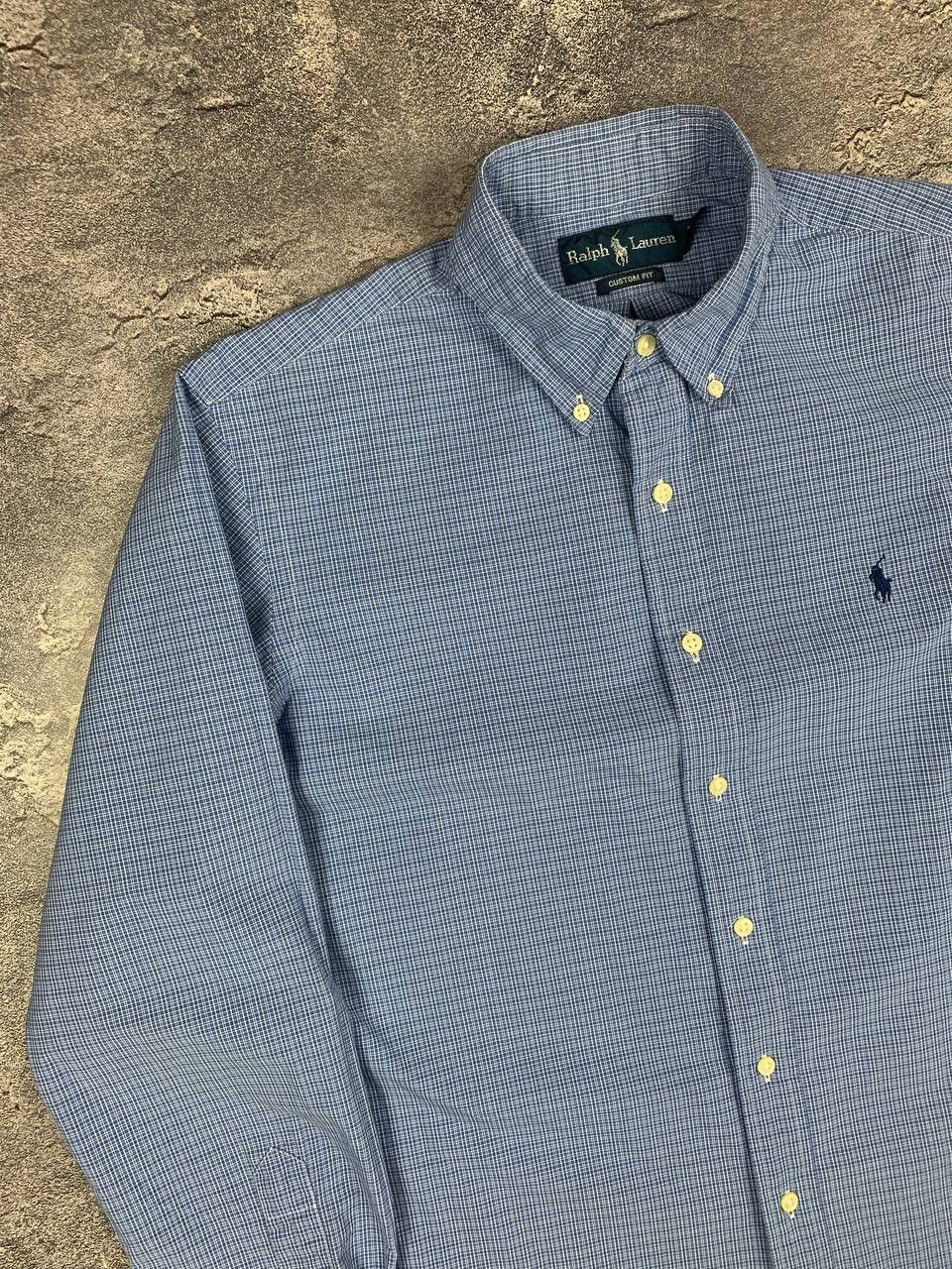 Polo Ralph Lauren Polo Ralph Lauren Men's Blue Check Shirt Button Down Size US L / EU 52-54 / 3 - 2 Thumbnail