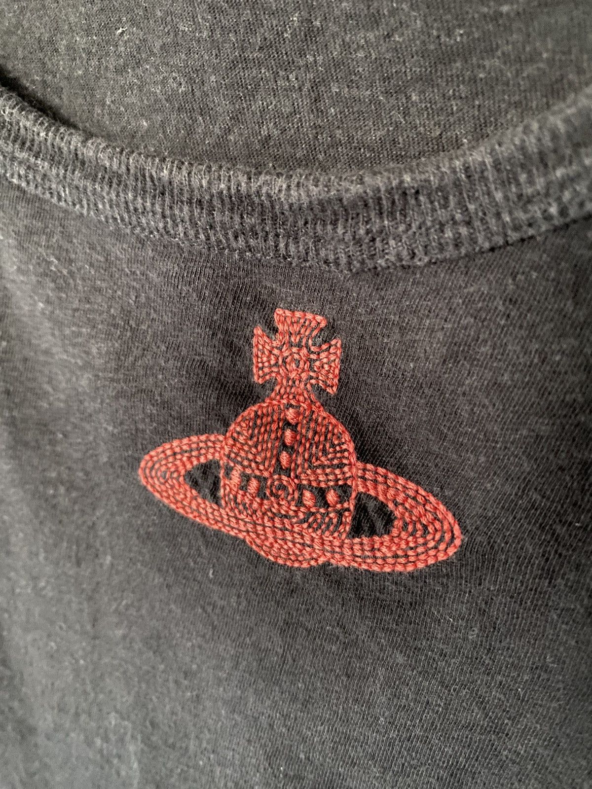Vivienne Westwood 2000s Iconic embroidered center big logo tee Size M / US 6-8 / IT 42-44 - 4 Thumbnail